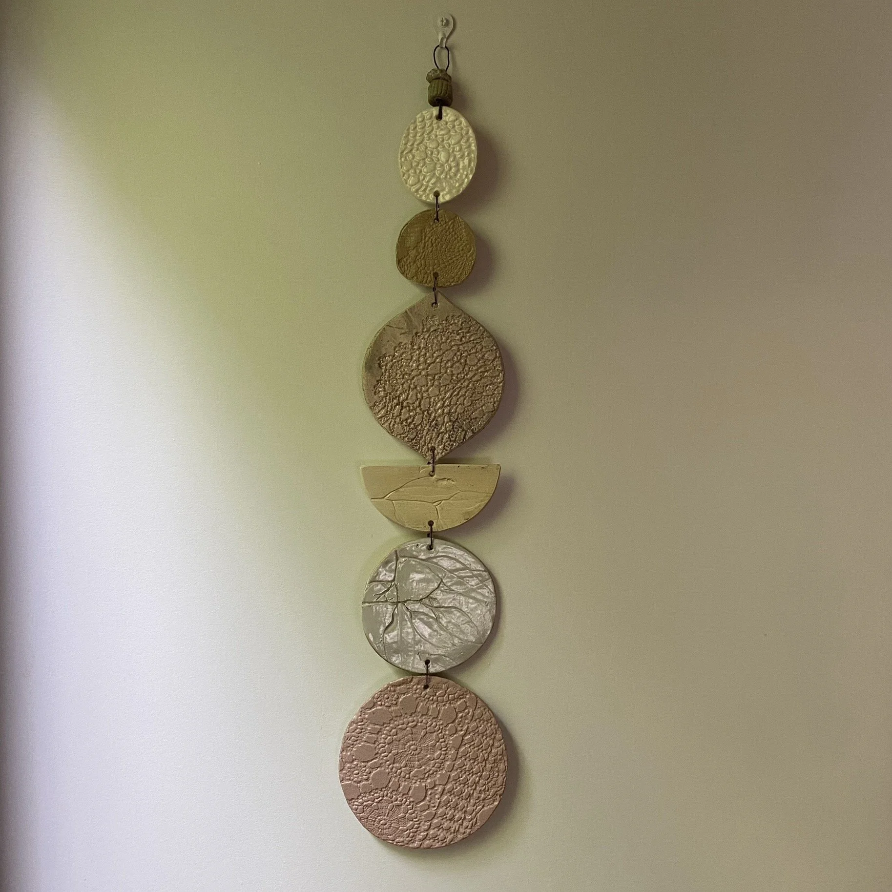 Unearthed Large Flora Wall Hanging - Blush and Natural palette