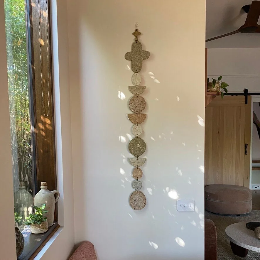 Unearthed XL Flora Wall Hanging - Earthy tones