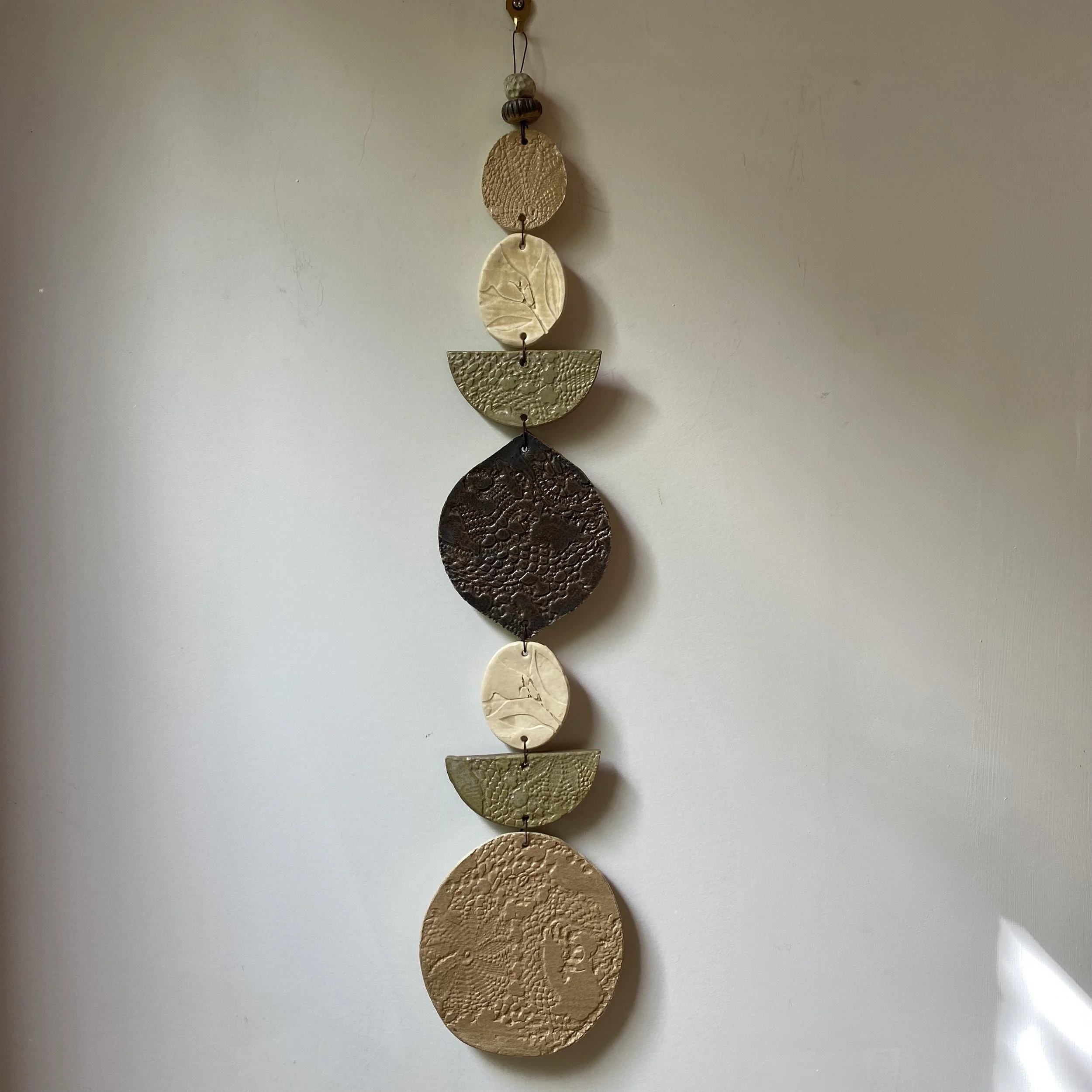 Unearthed Medium Flora Wall Hanging - Earthy Bronze Eucalyptus tones
