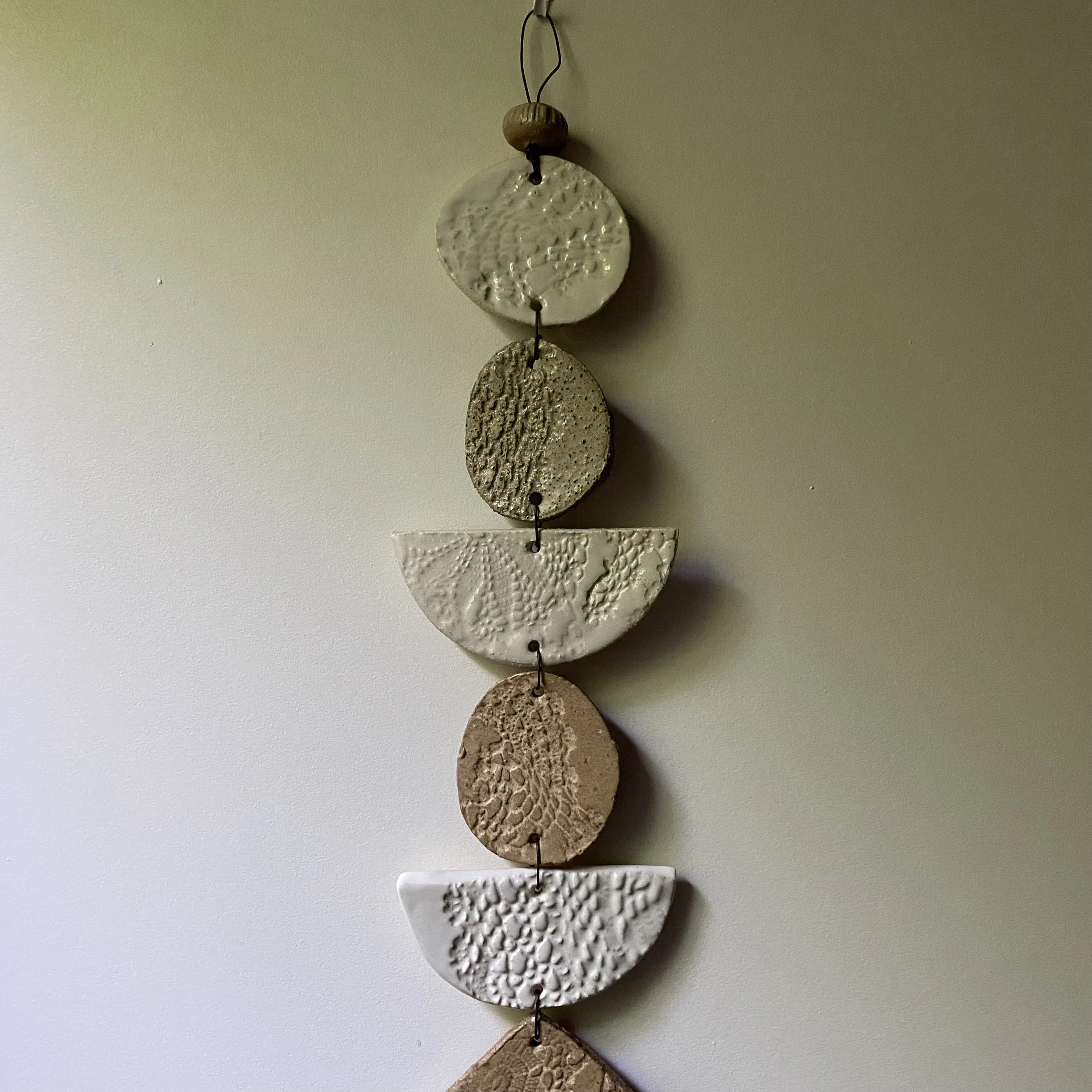 Unearthed Flora Wall Hanging - Ash and Umber glaze