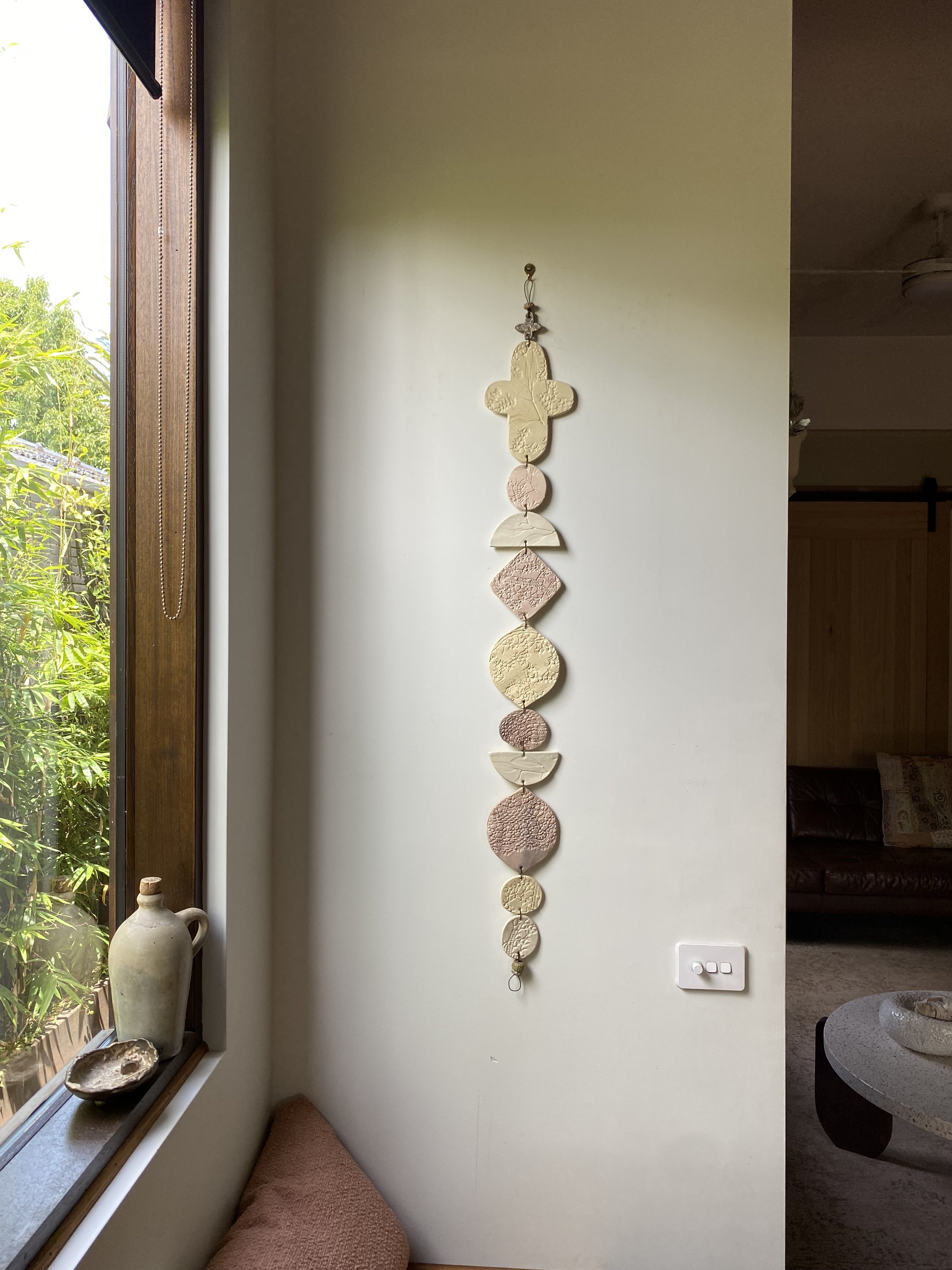 Unearthed Flora Wall Hanging - Blush and Ash colours - Extra Large Option B