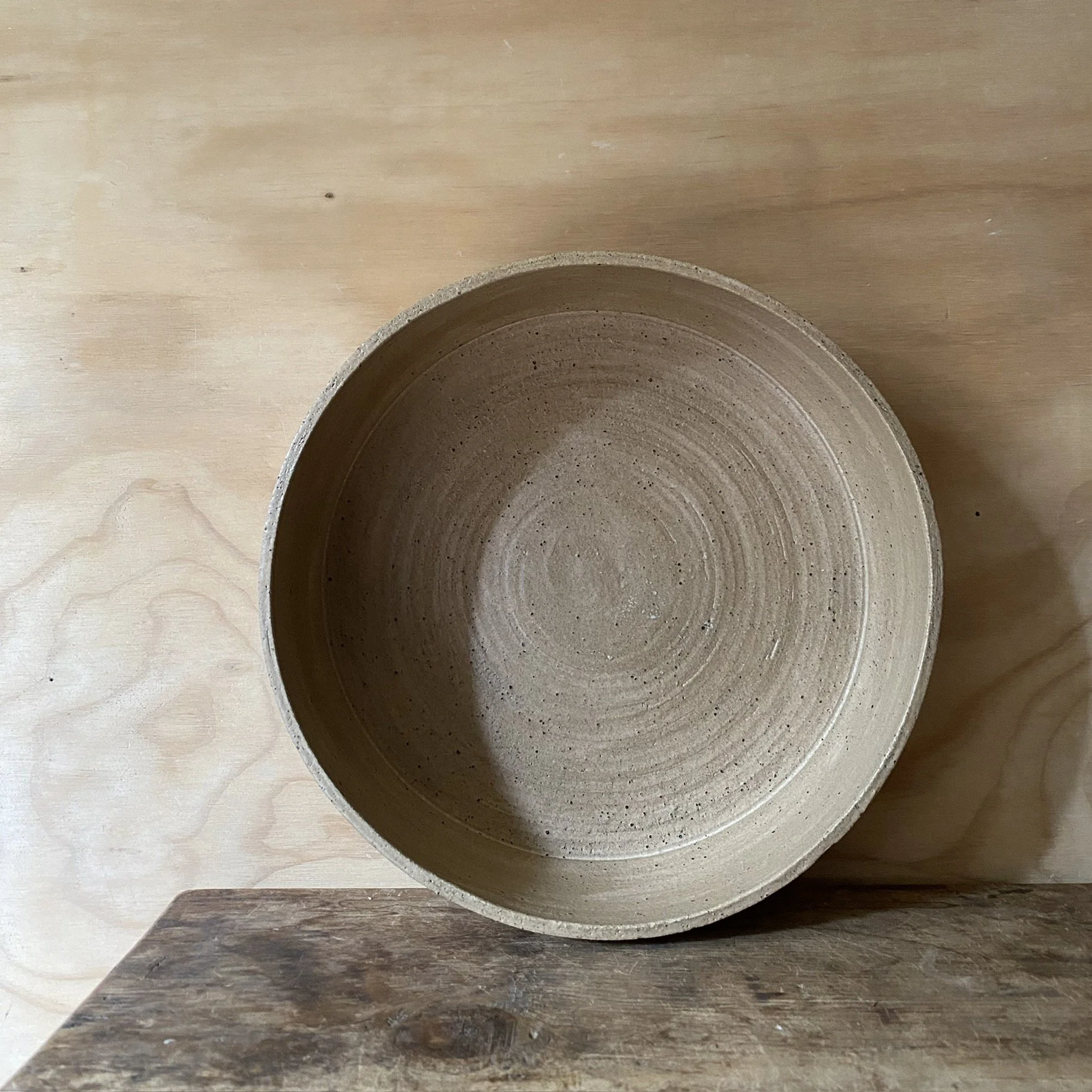 Unearthed handmade pottery Stone bowl