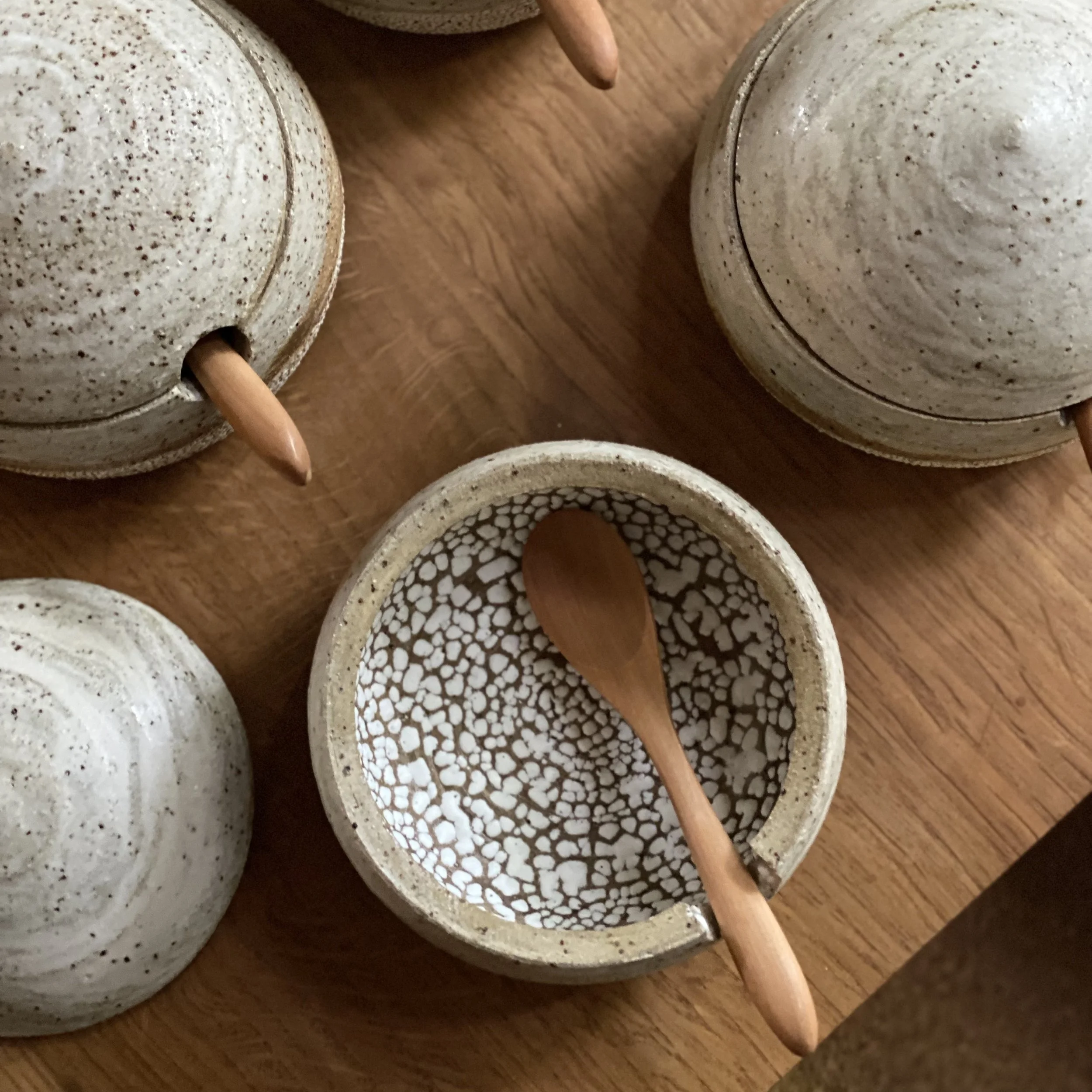 Unearthed Pebble Sugar/Spice Vessel - Terrafirma