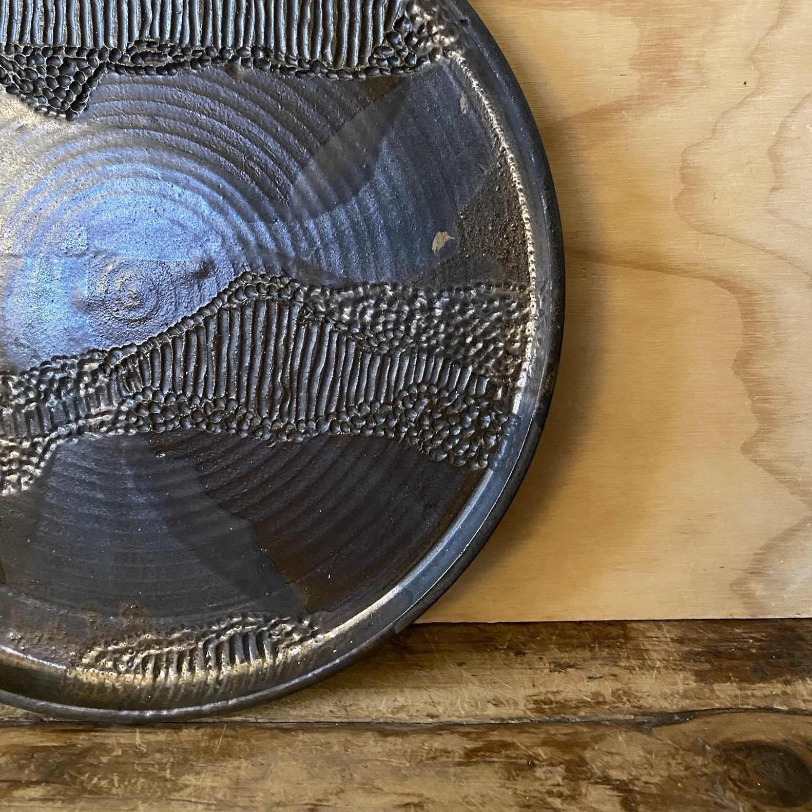 Handmade pottery Unearthed Faultline Platter