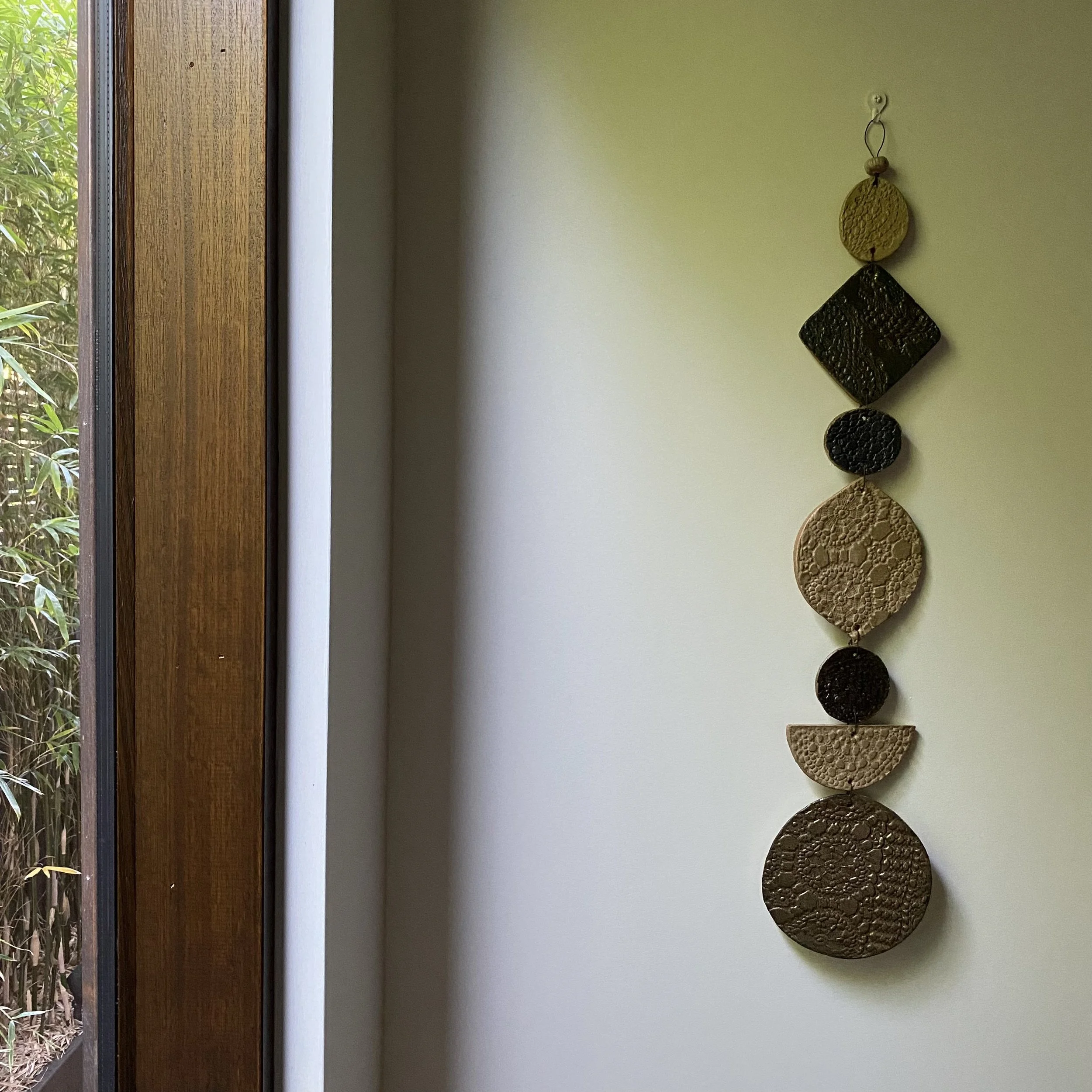 Unearthed Large Flora Wall Hanging - Earthy Bronze Glaze