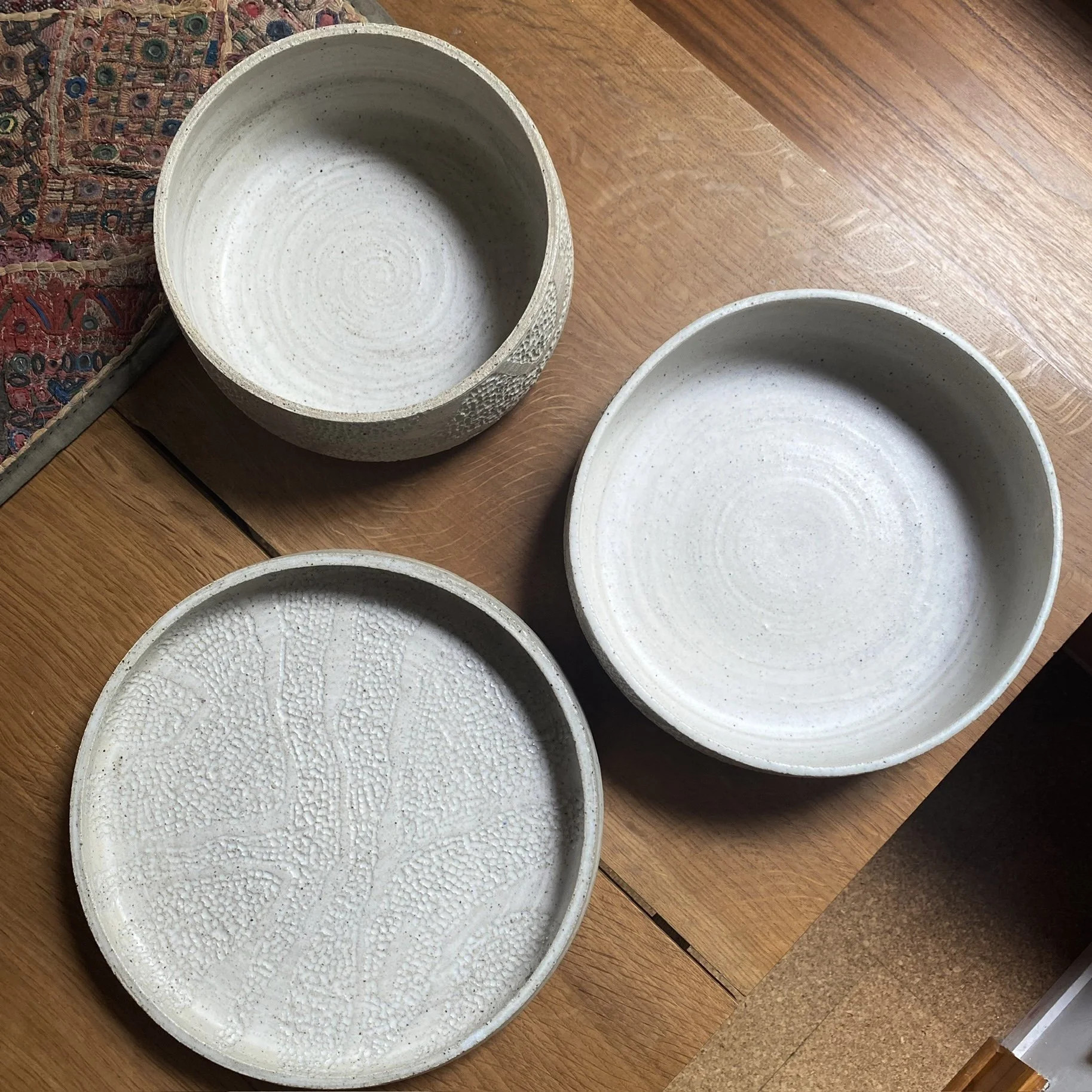 Unearthed Topography ceramic Wedding Set