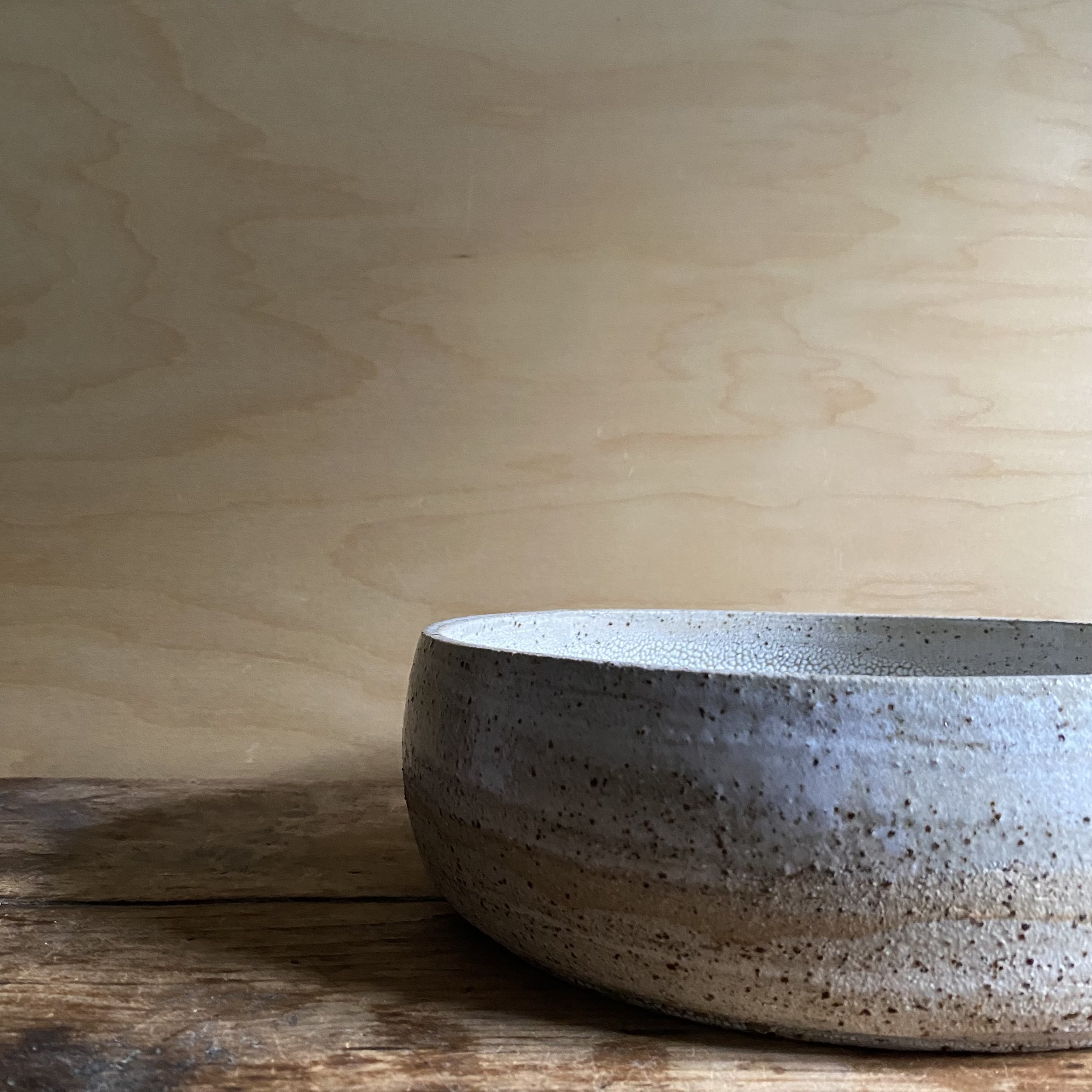 Handmade ceramic Cracked Earth Bowl detail
