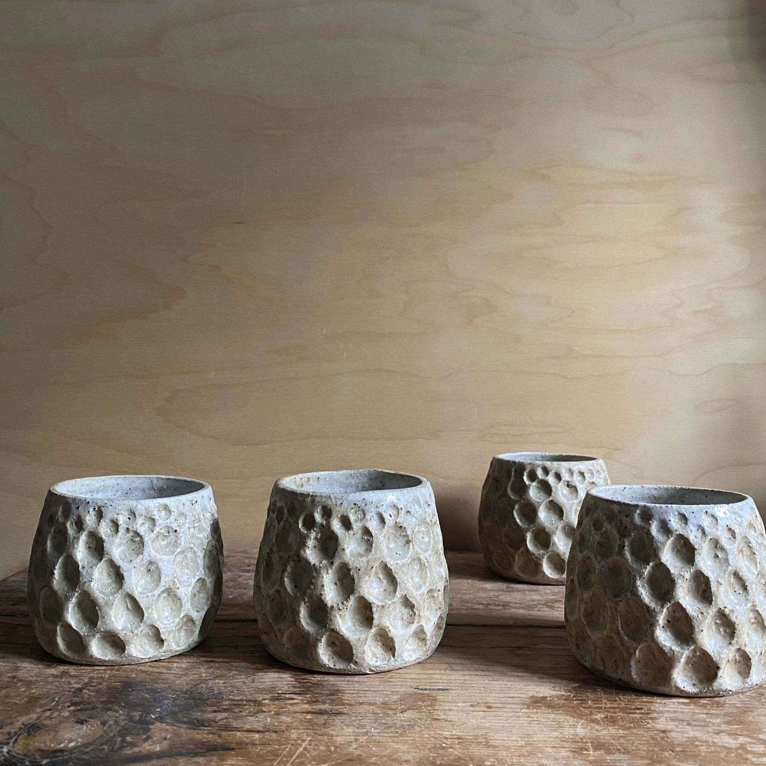 Handmade ceramic Unearthed Crater tumbler