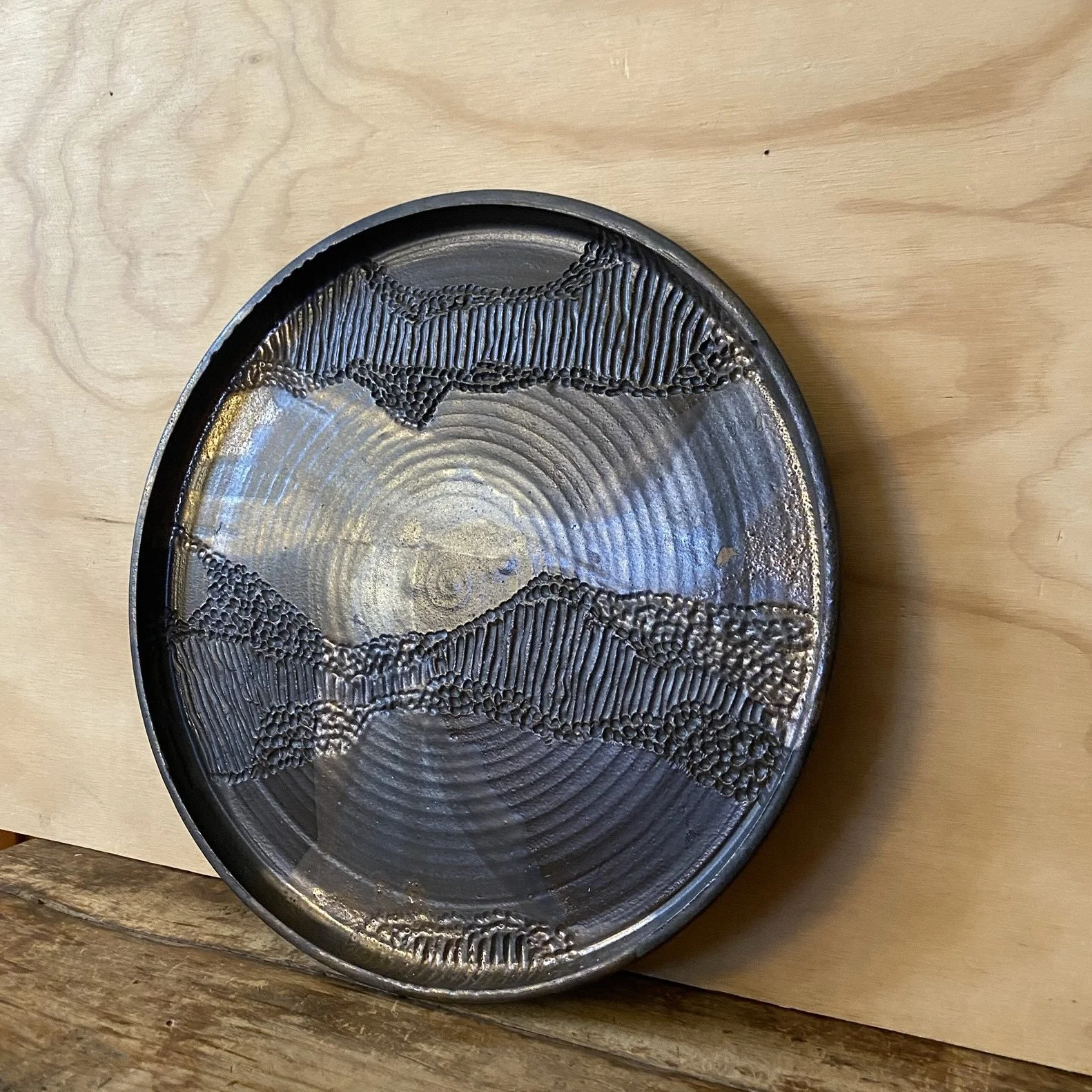 Handmade pottery Unearthed Faultline Platter