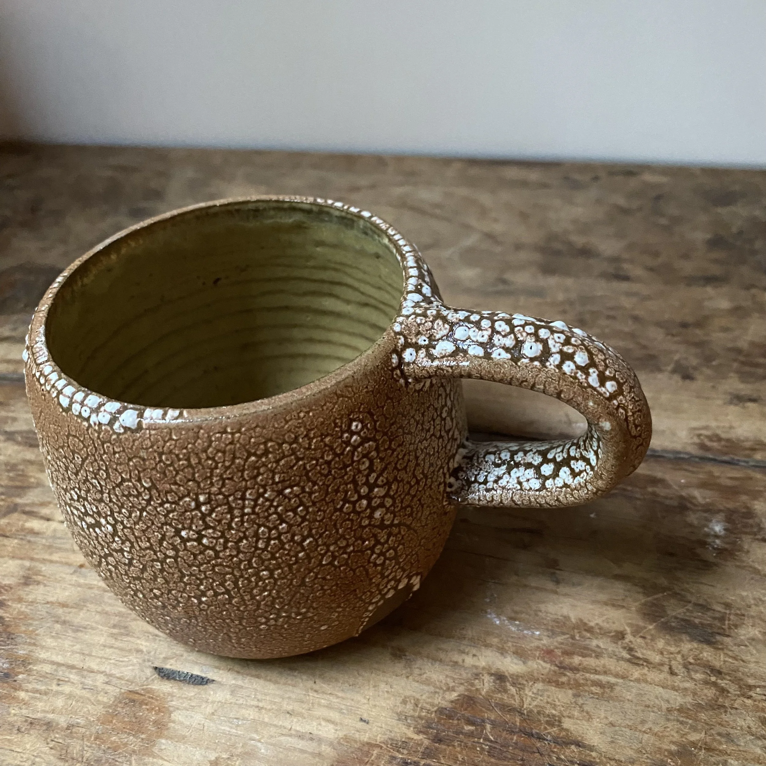Handmade Cracked Earth Australian terracotta mug