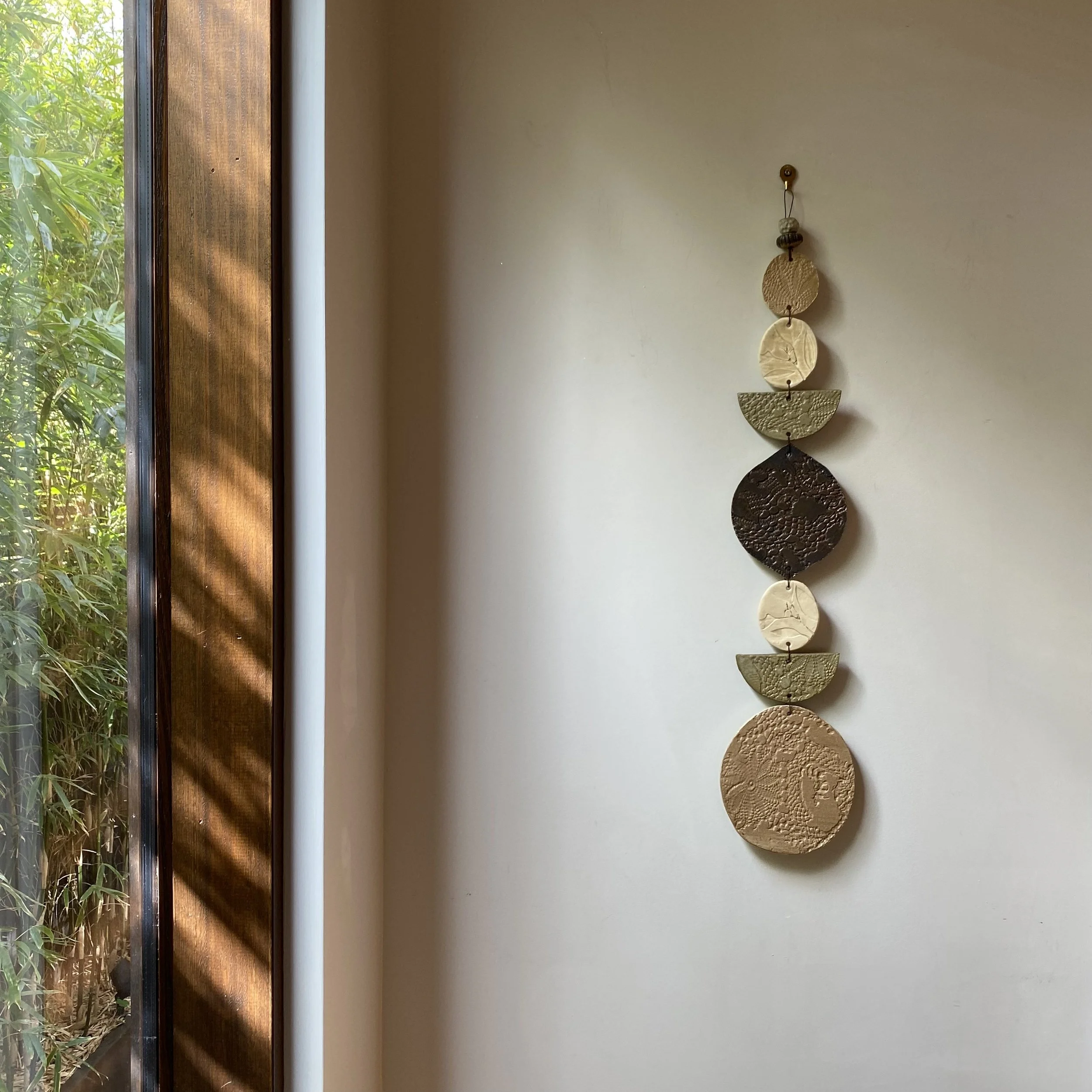 Unearthed Medium Flora Wall Hanging - Earthy Bronze Eucalyptus tones