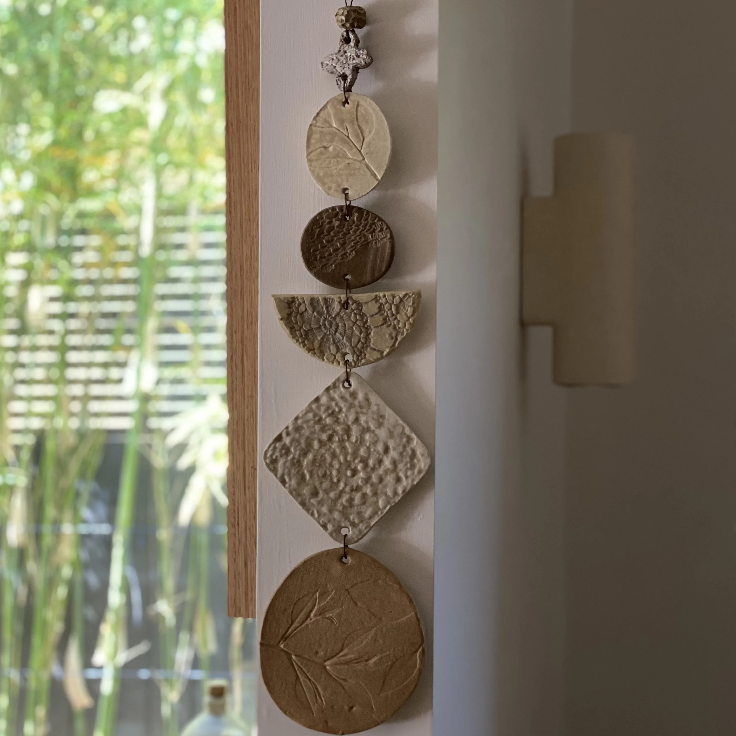 Unearthed botanical Ceramic Wallhanging - medium size