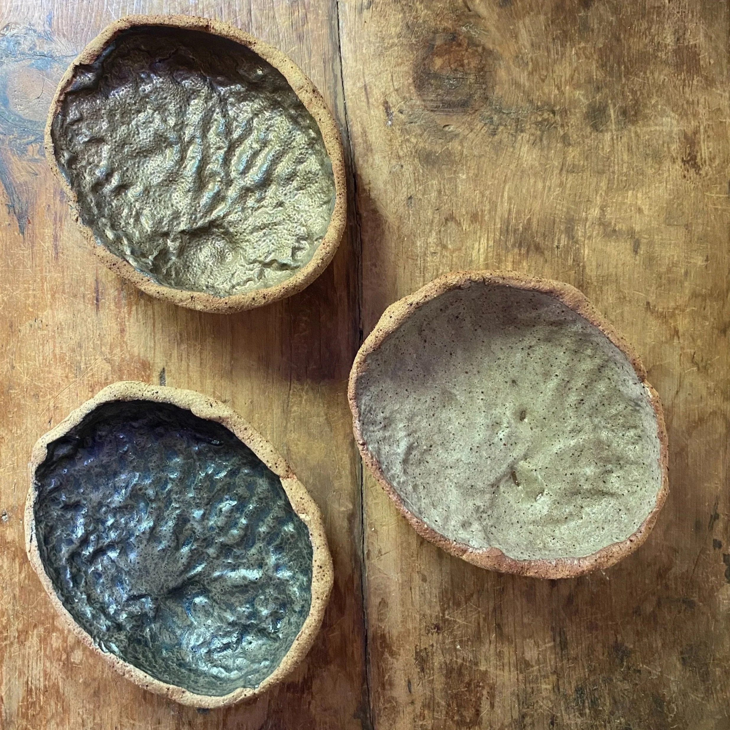 Dark and Stormy Abalone ceramic shells