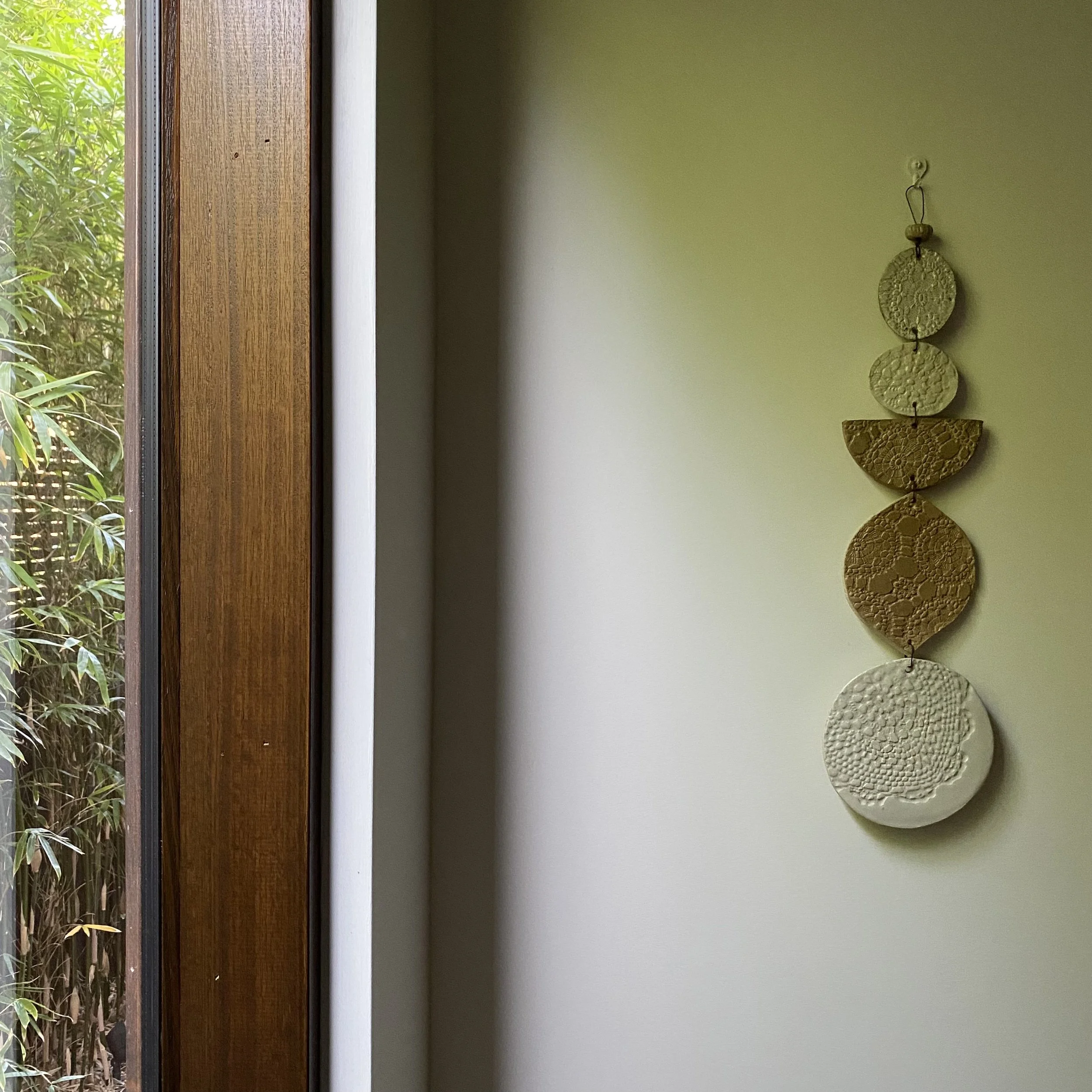 Unearthed Medium Flora Wall Hanging - Natural tones