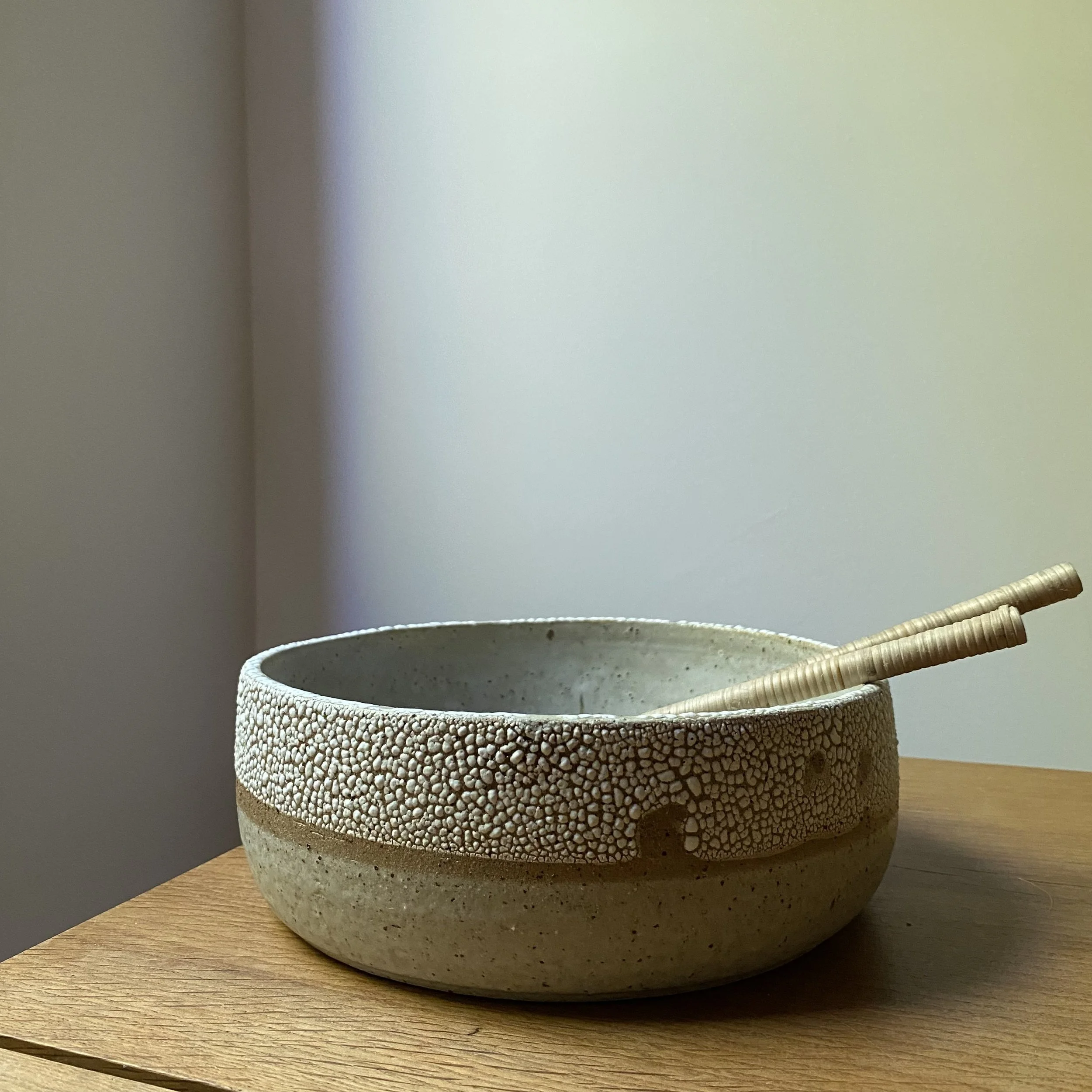 Handmade Unearthed Cracked Earth ceramic Bowl