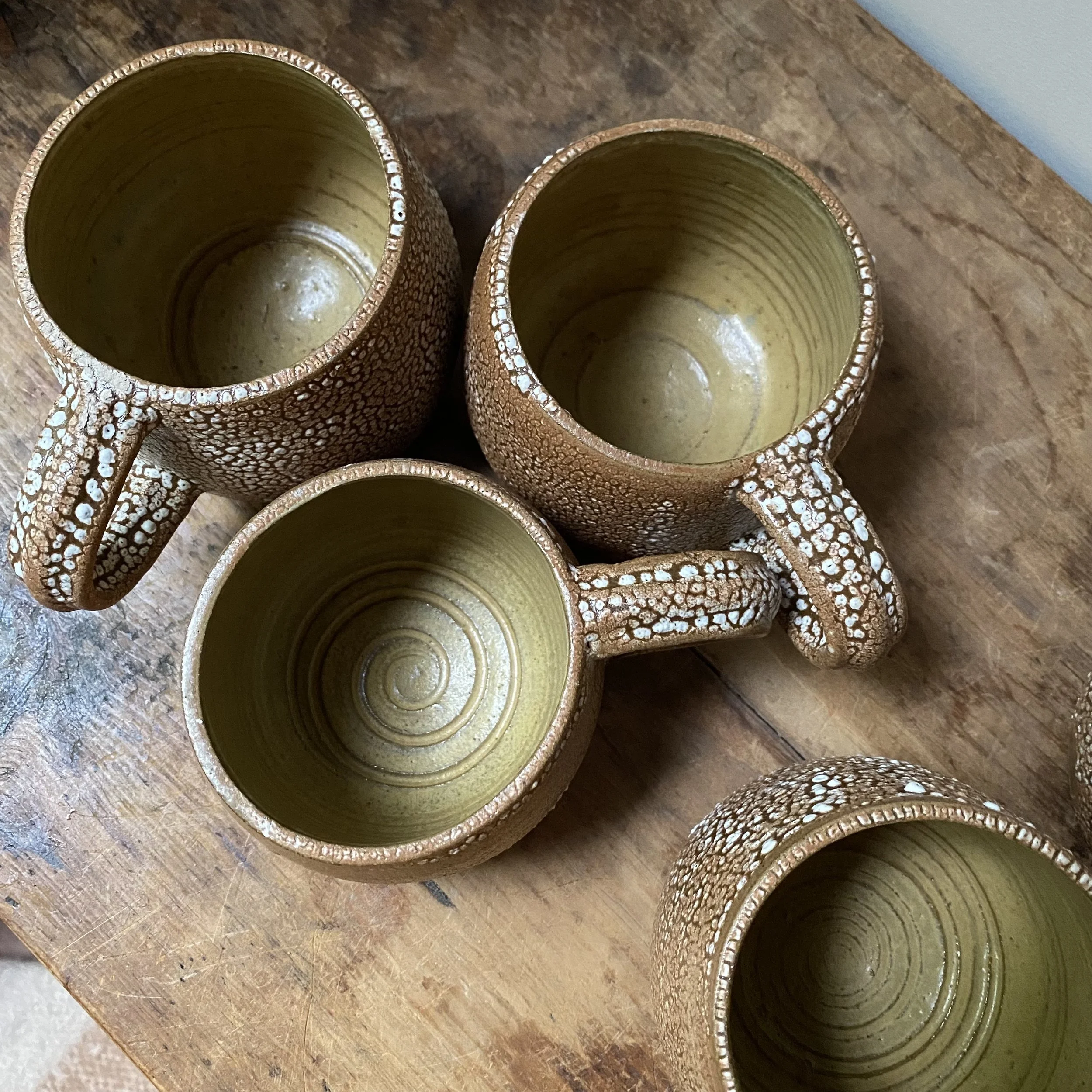 Handmade Cracked Earth Australian terracotta mug