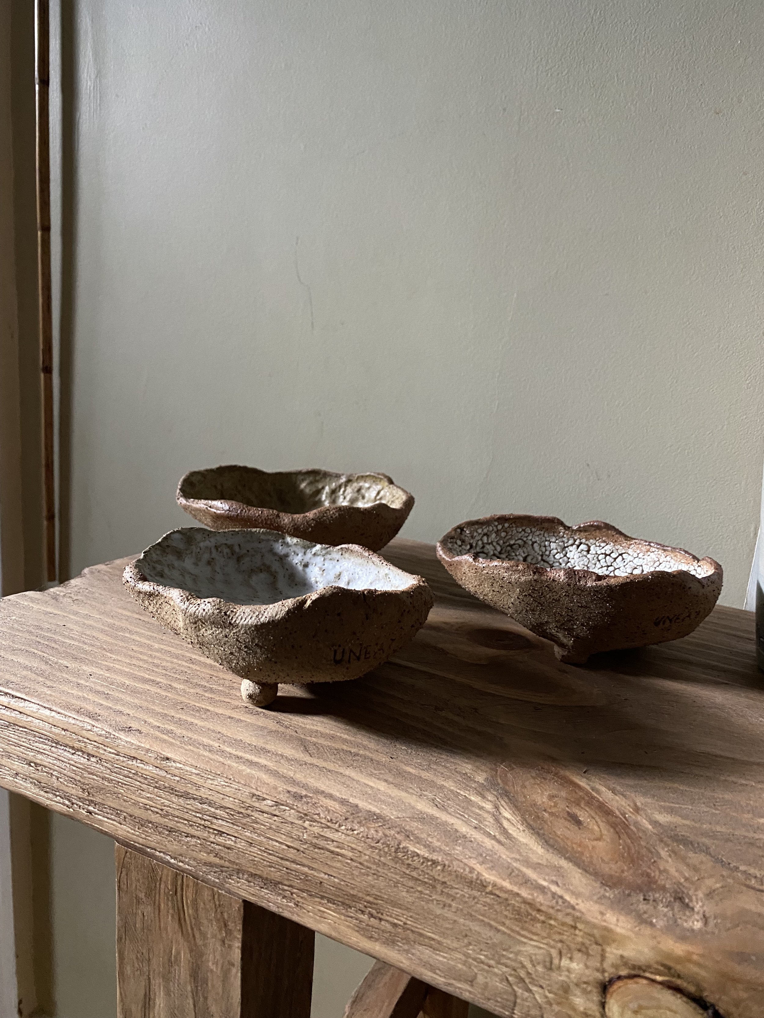 Unearthed Light and Sandy Abalone Dishes