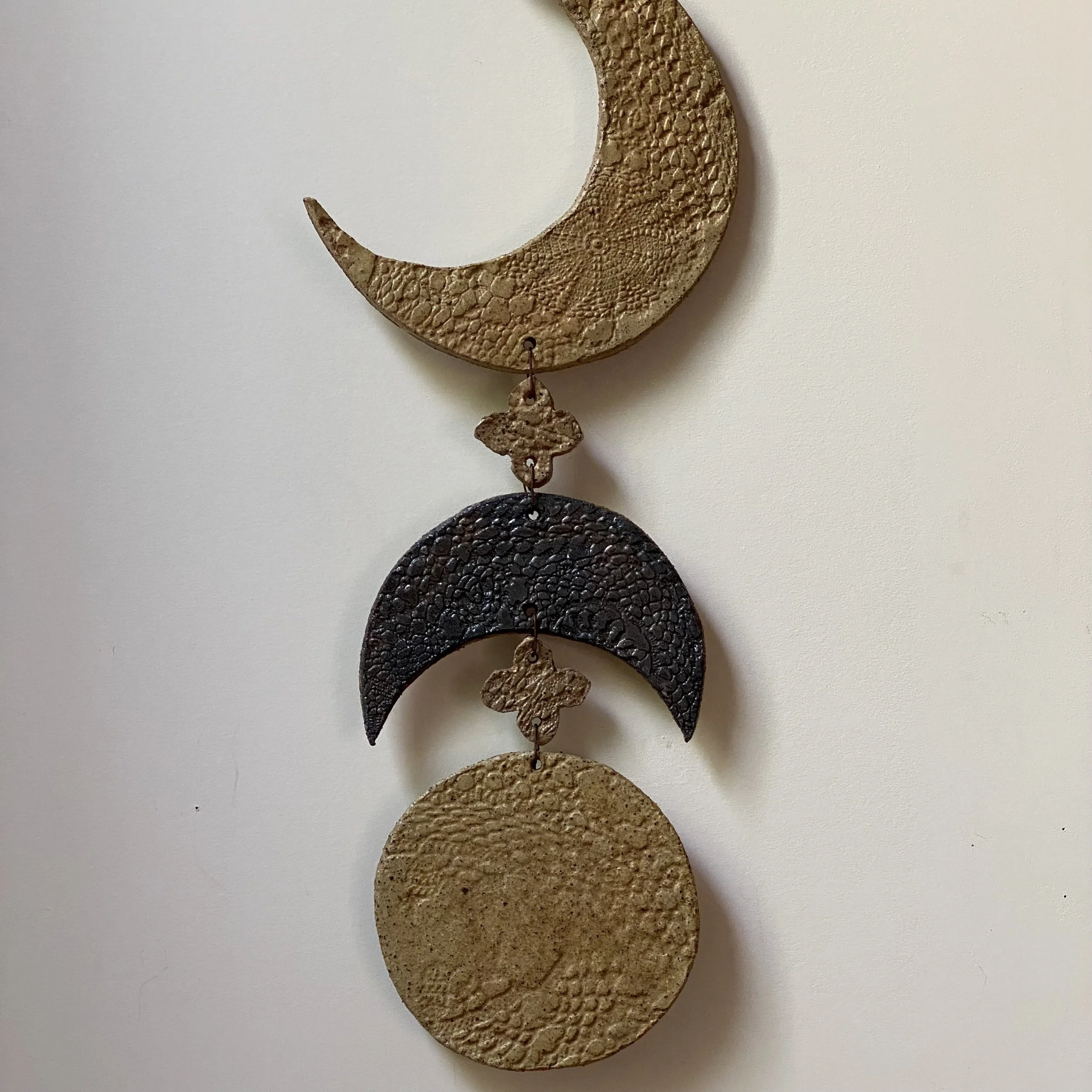 Unearthed Moon Phase Ceramic Wallhanging - Two