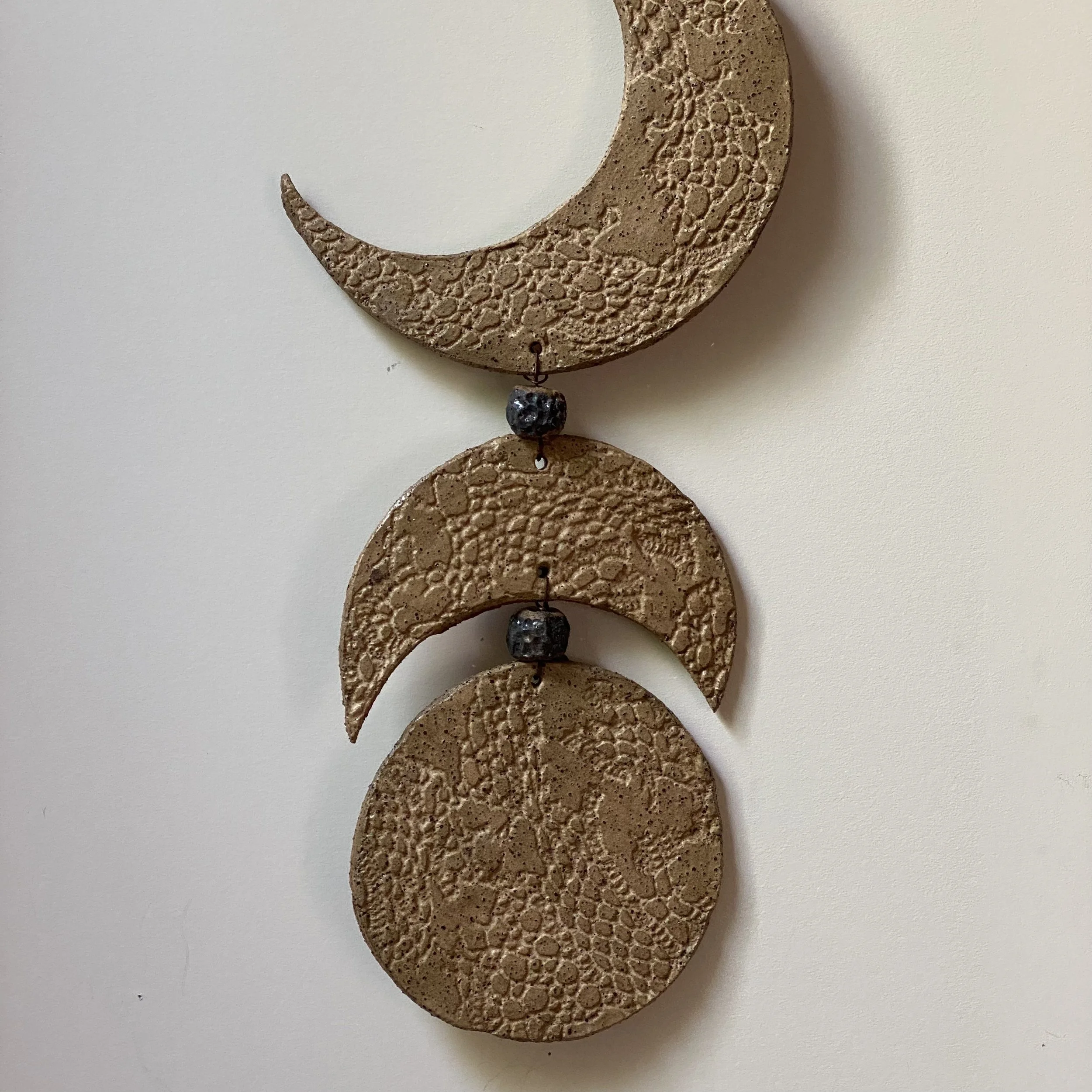 Unearthed Moon Phase Ceramic Wallhanging - Three