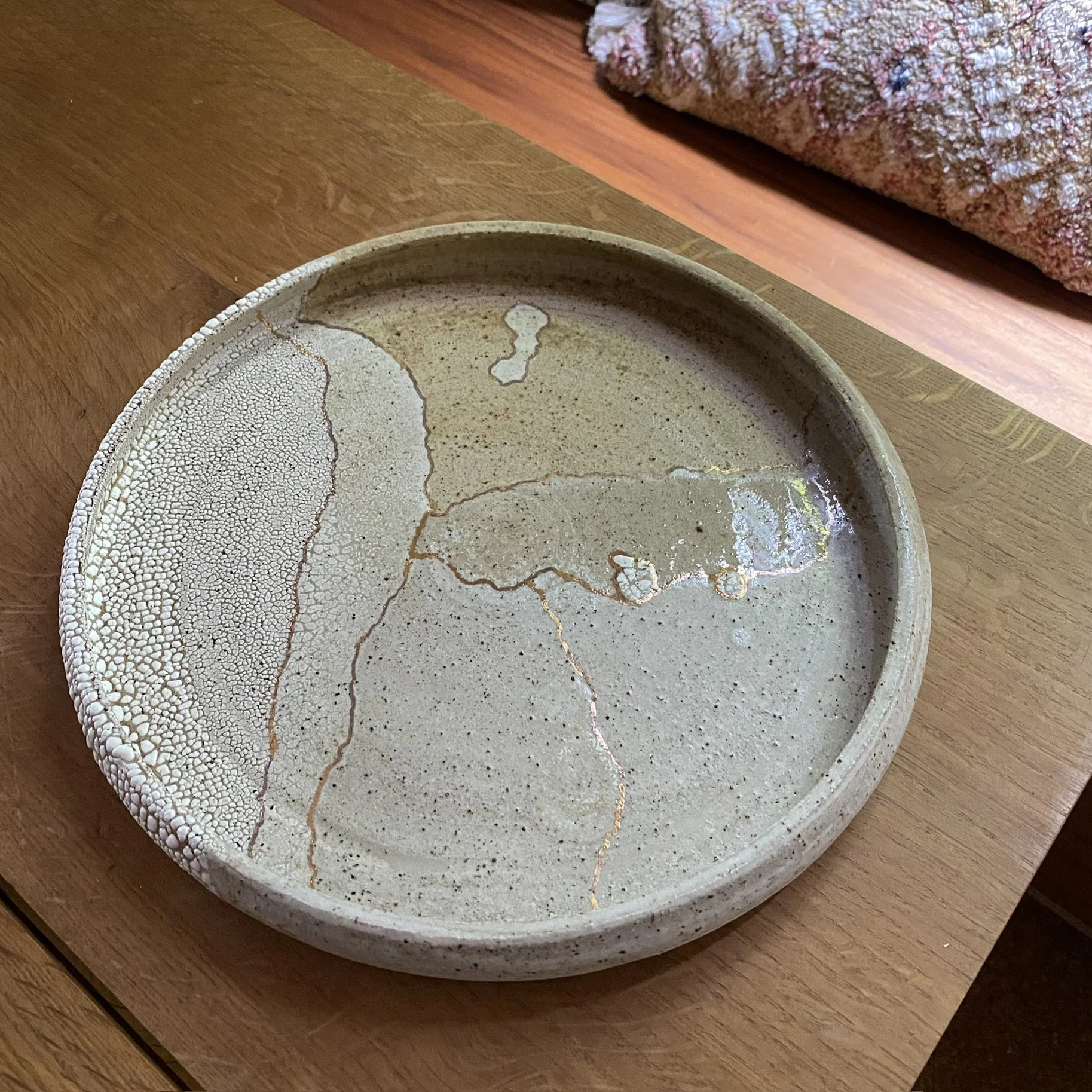 Terra Firma Gold Lustre ceramic platter