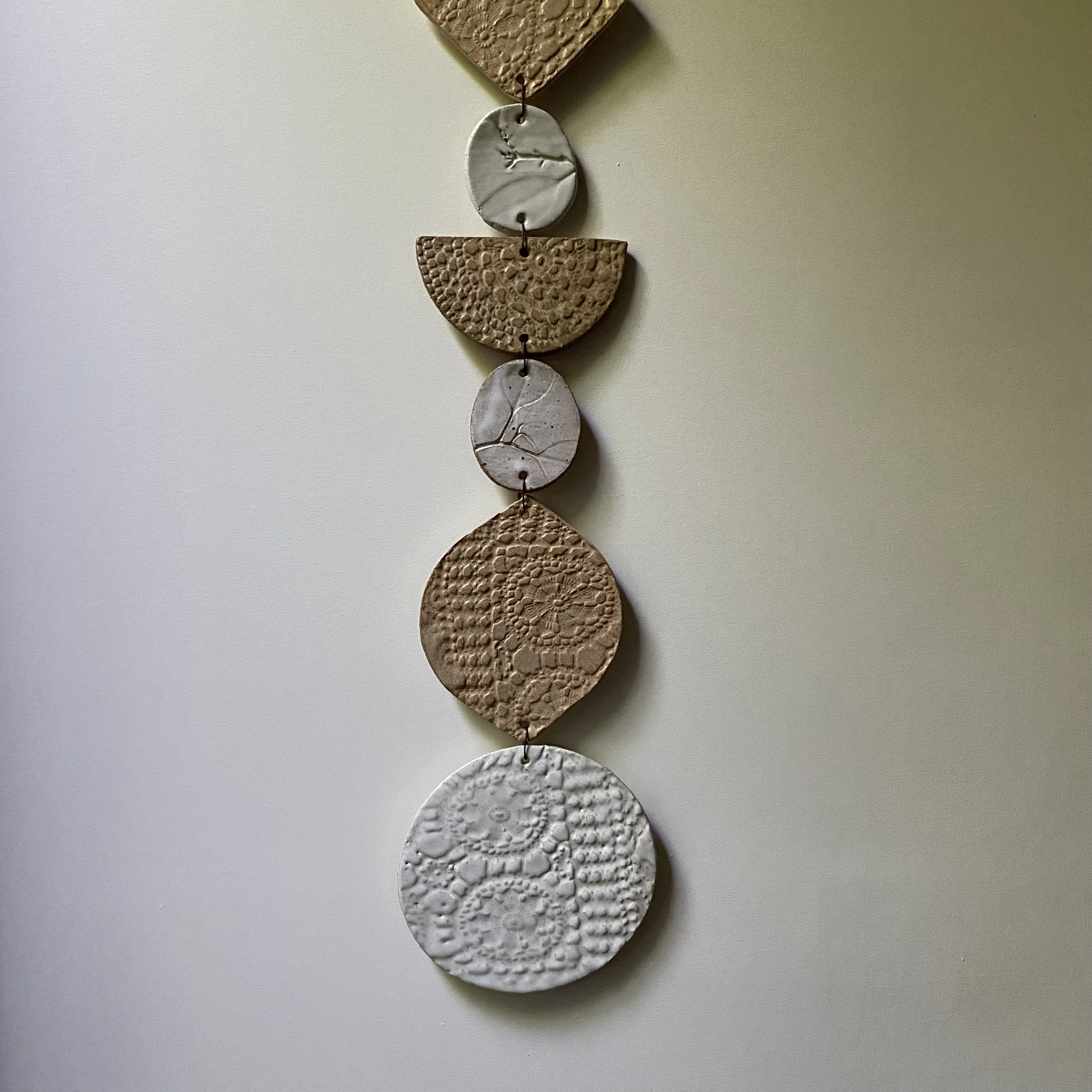 Unearthed Flora Wall Hanging - Ash and Umber glaze