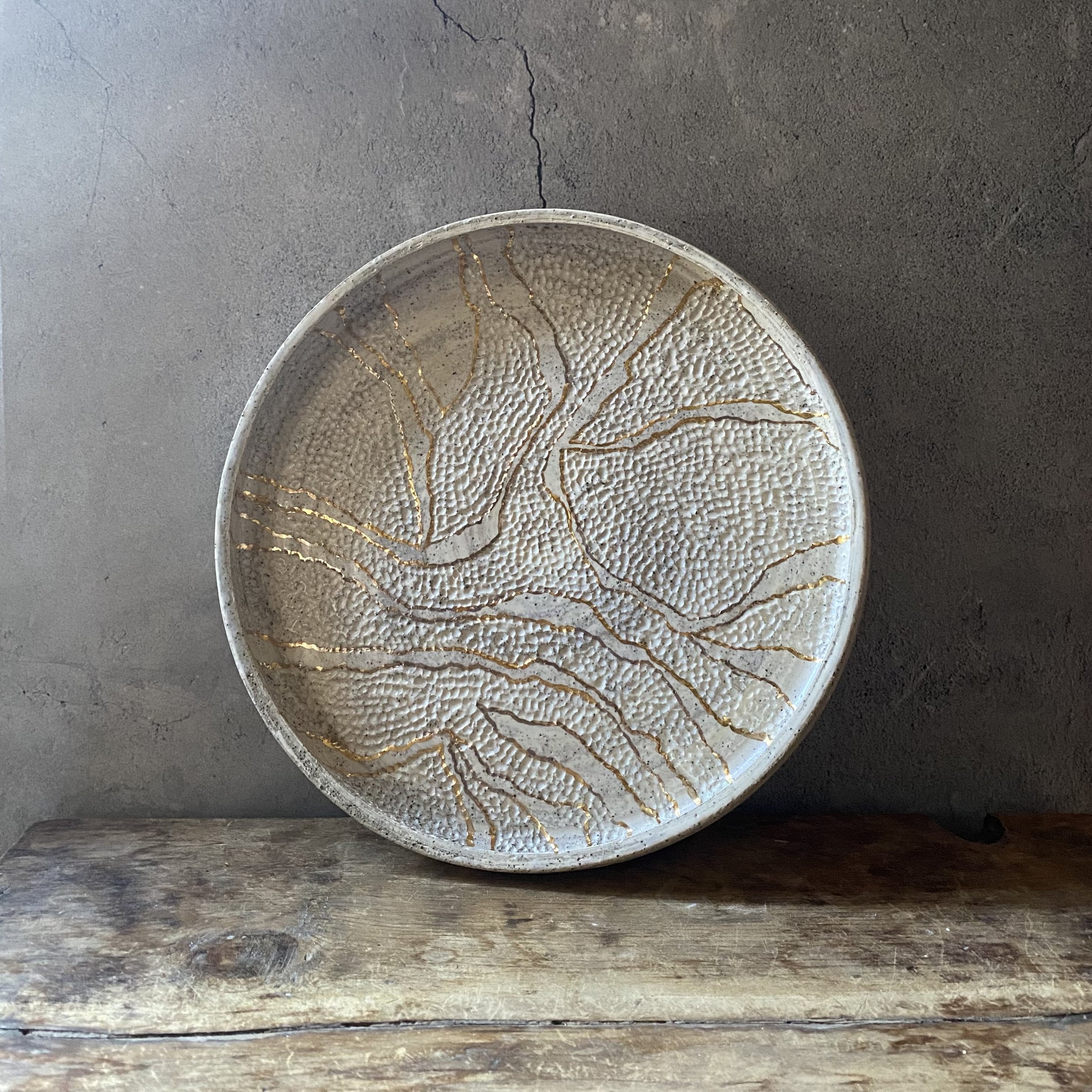 Gold Seams Platter Two