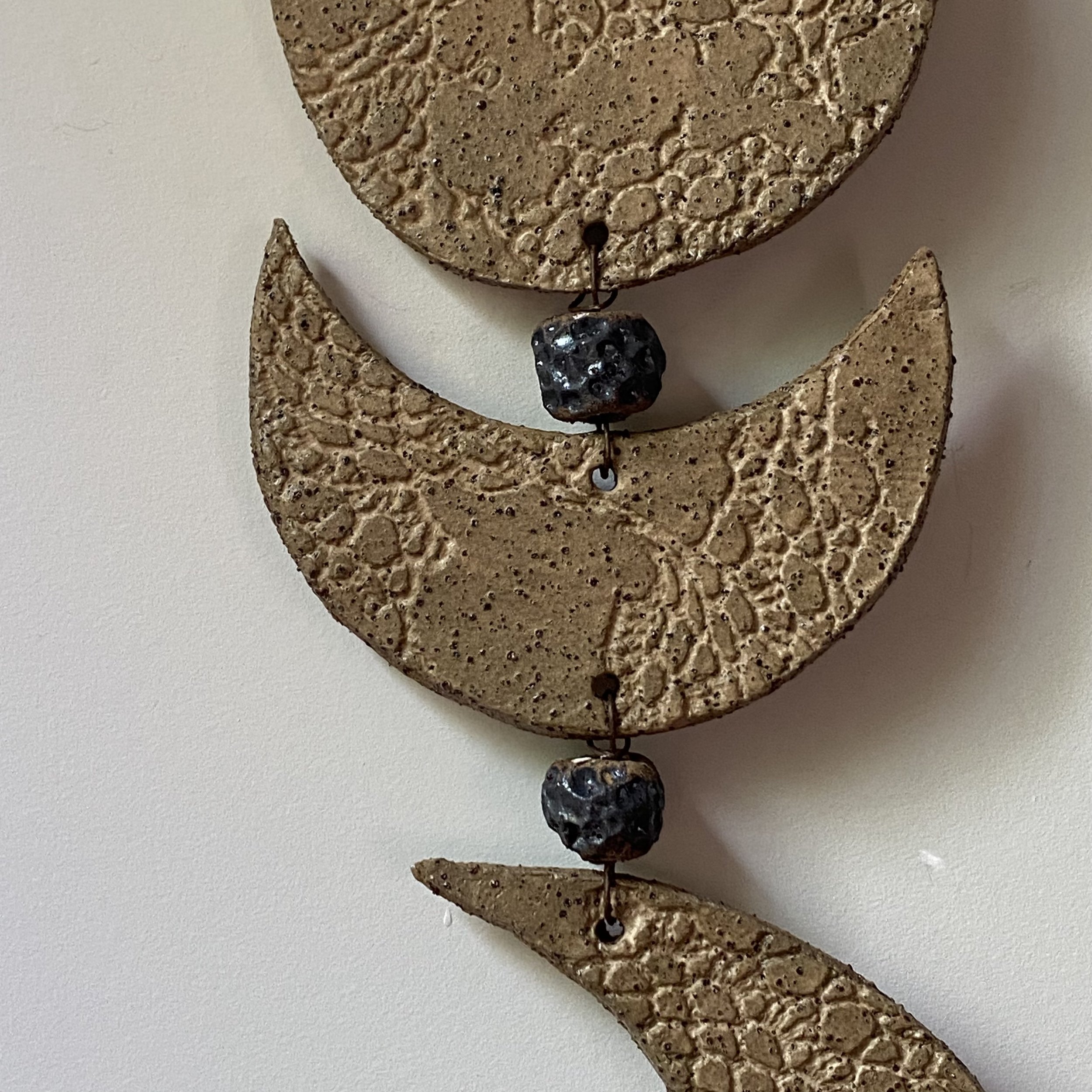 Unearthed Moon Phase Ceramic Wallhanging - Three