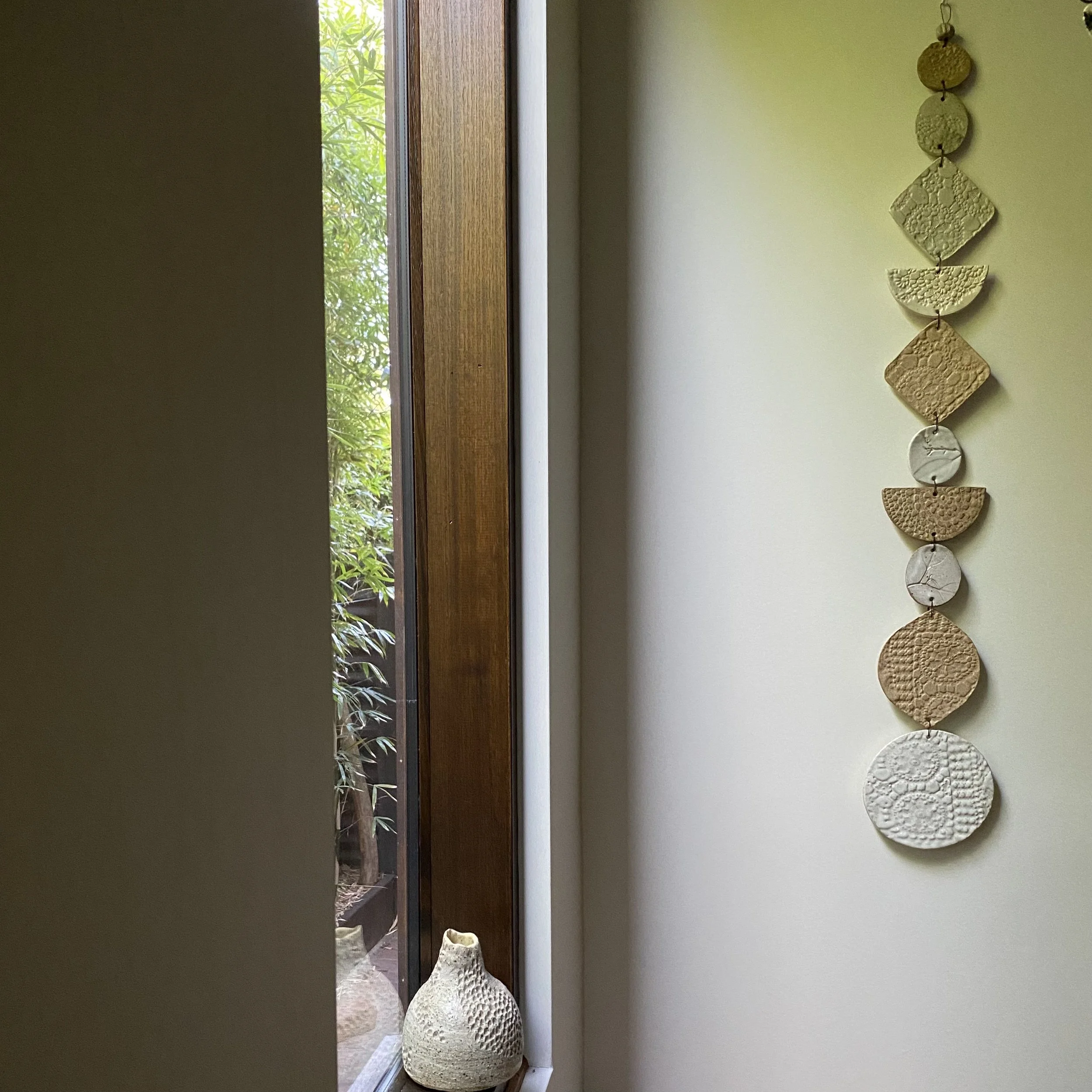 Unearthed Flora Wall Hanging - Ash and Umber glaze