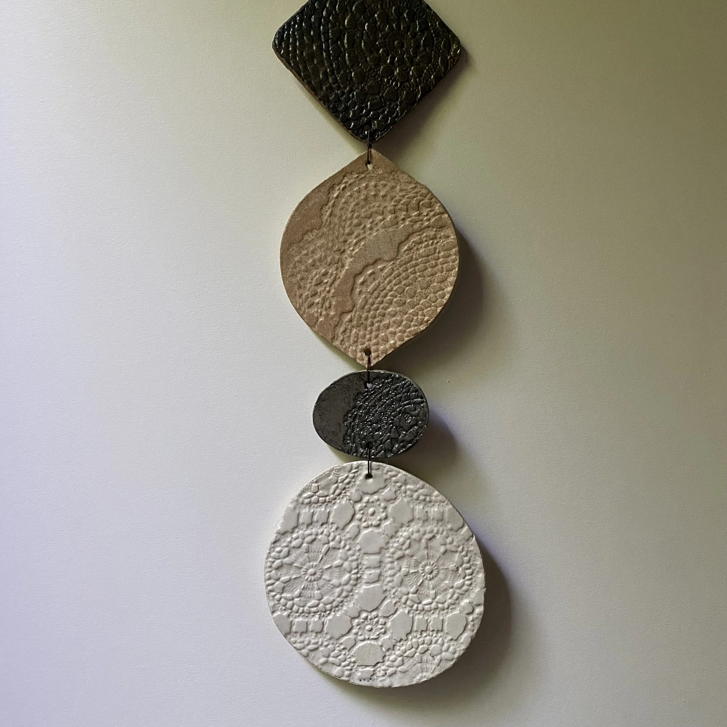 Unearthed Large Flora Wall Hanging - Earthy Bronze Glaze