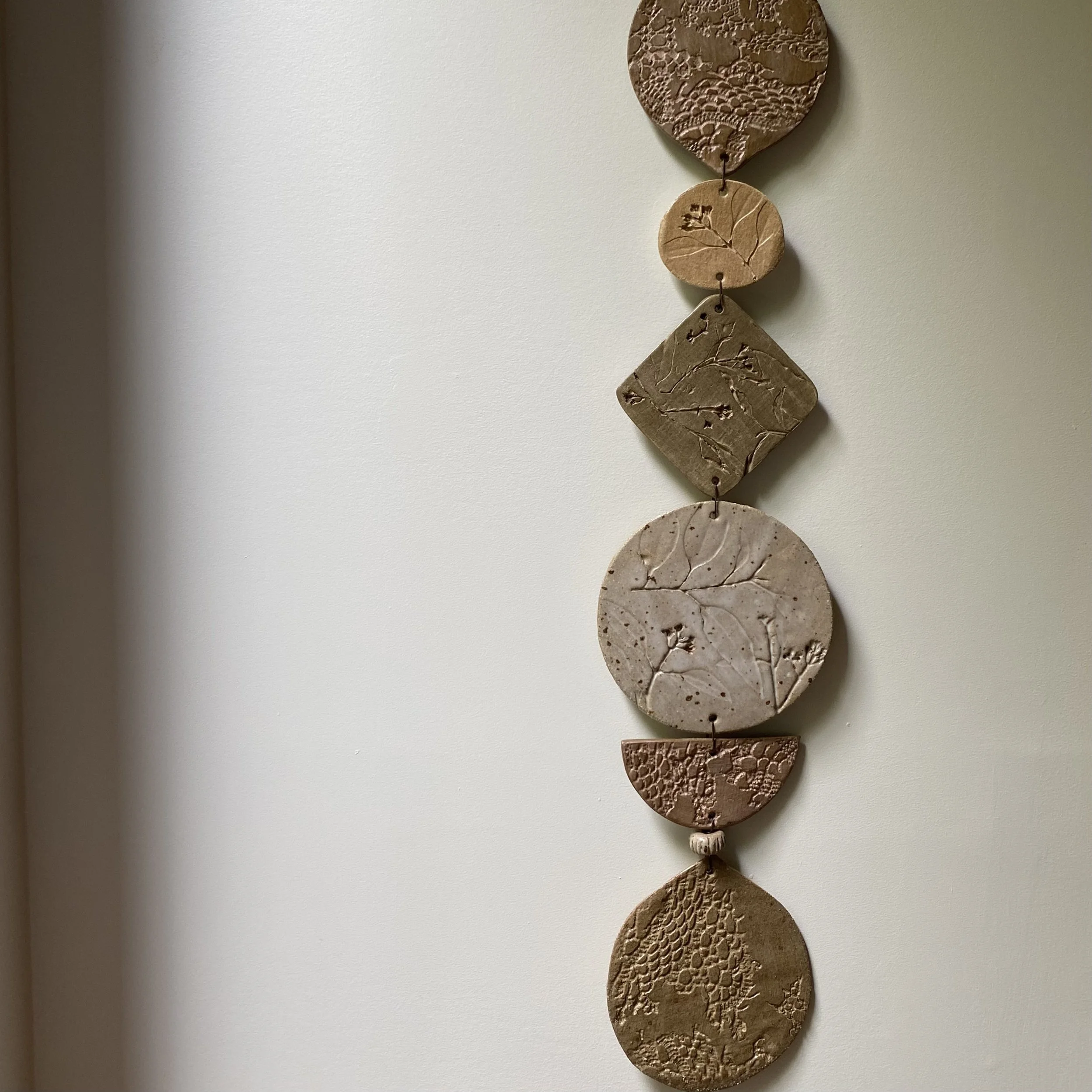 Unearthed XL Flora Wall Hanging - Earthy Blush tones