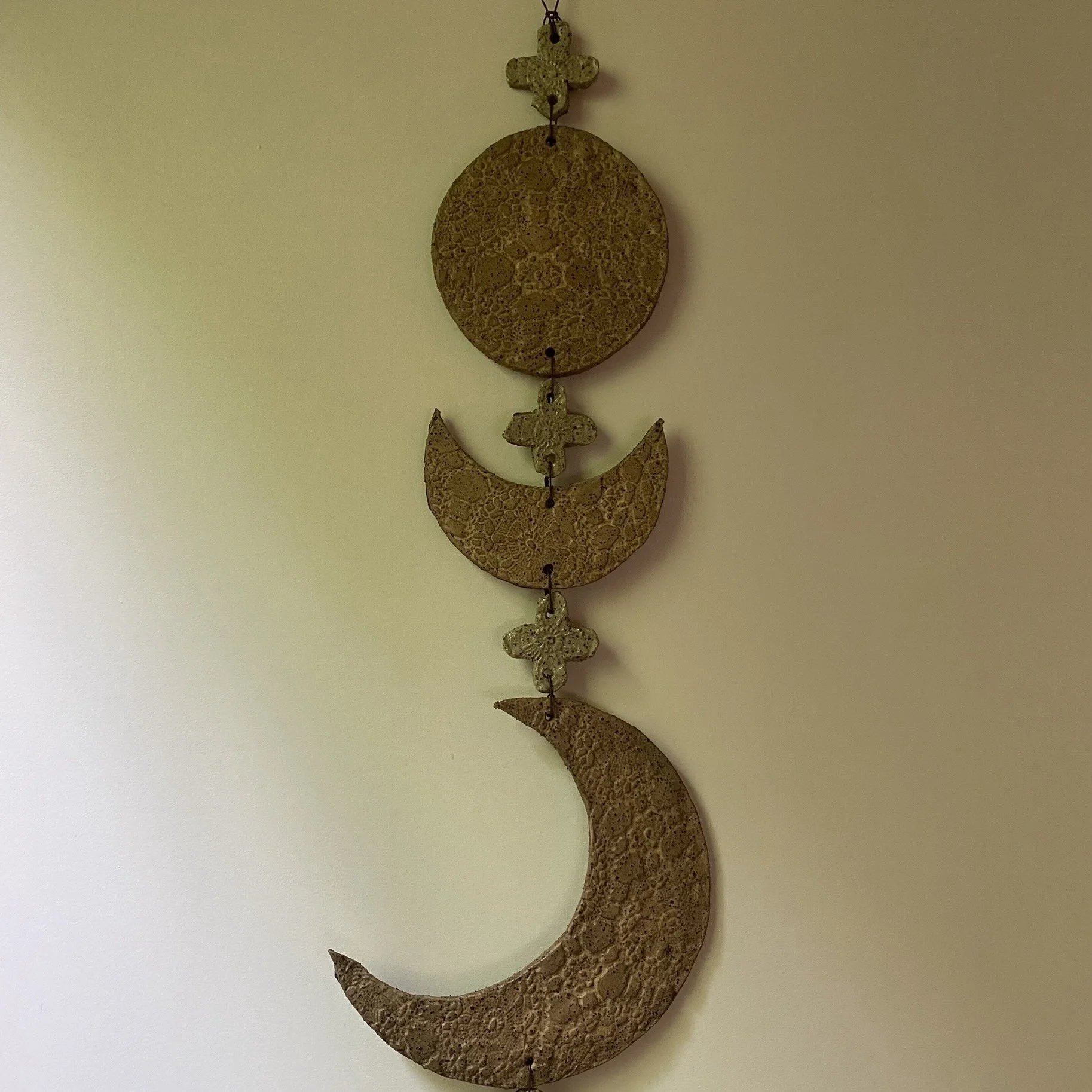Unearthed Moon Phase Ceramic Wallhanging - One