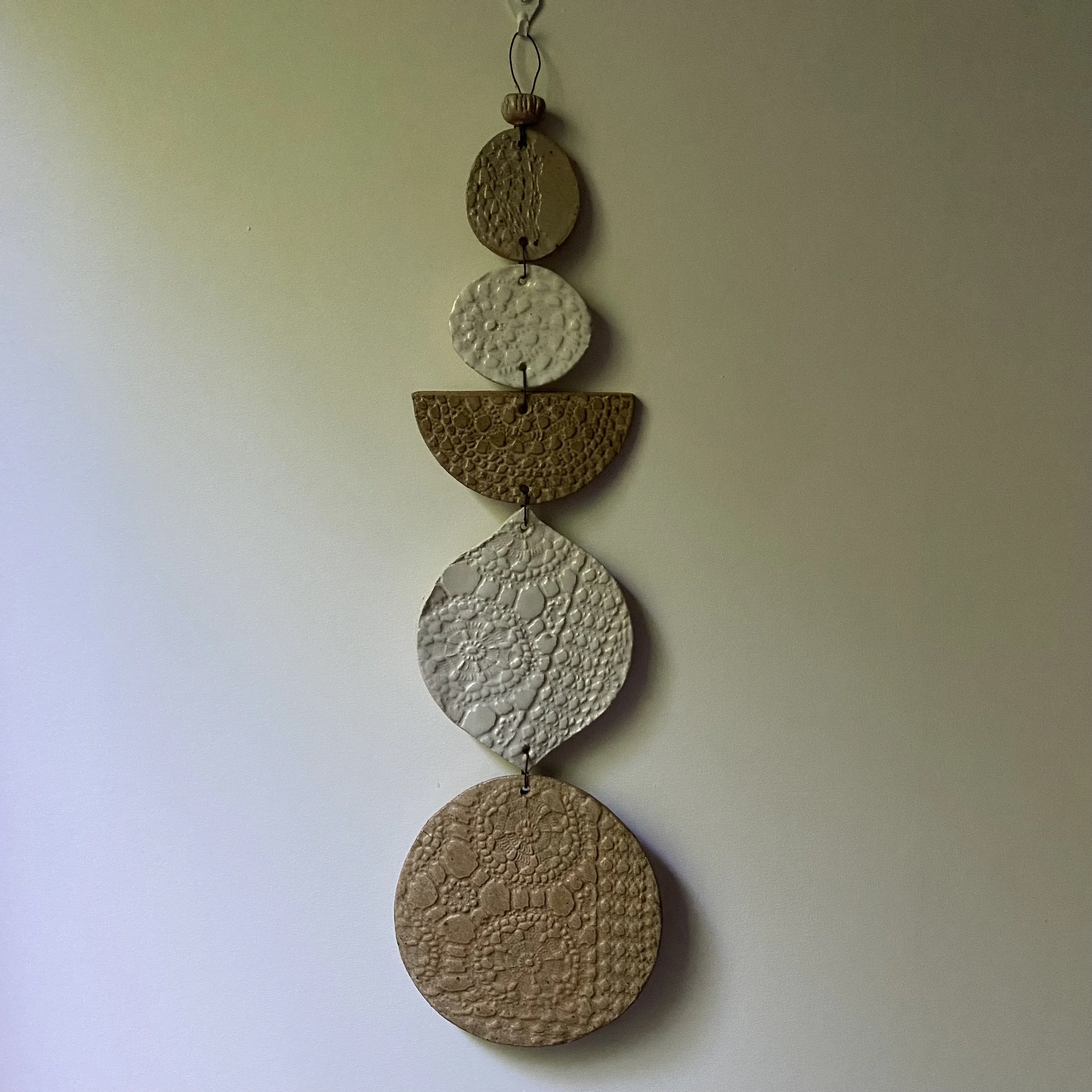 Unearthed Medium Flora Wall Hanging - Natural tones