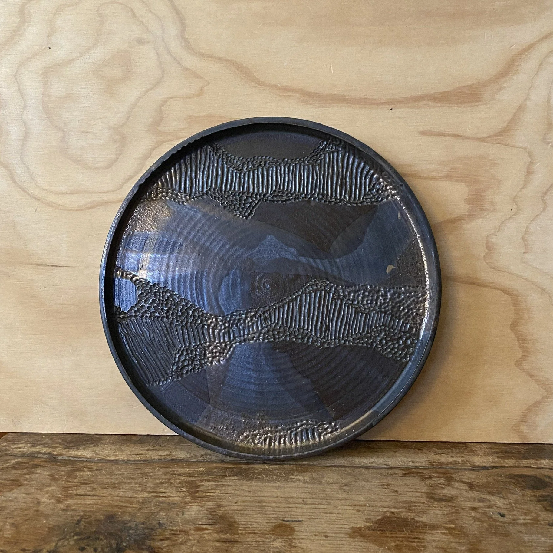 Handmade pottery Unearthed Faultline Platter