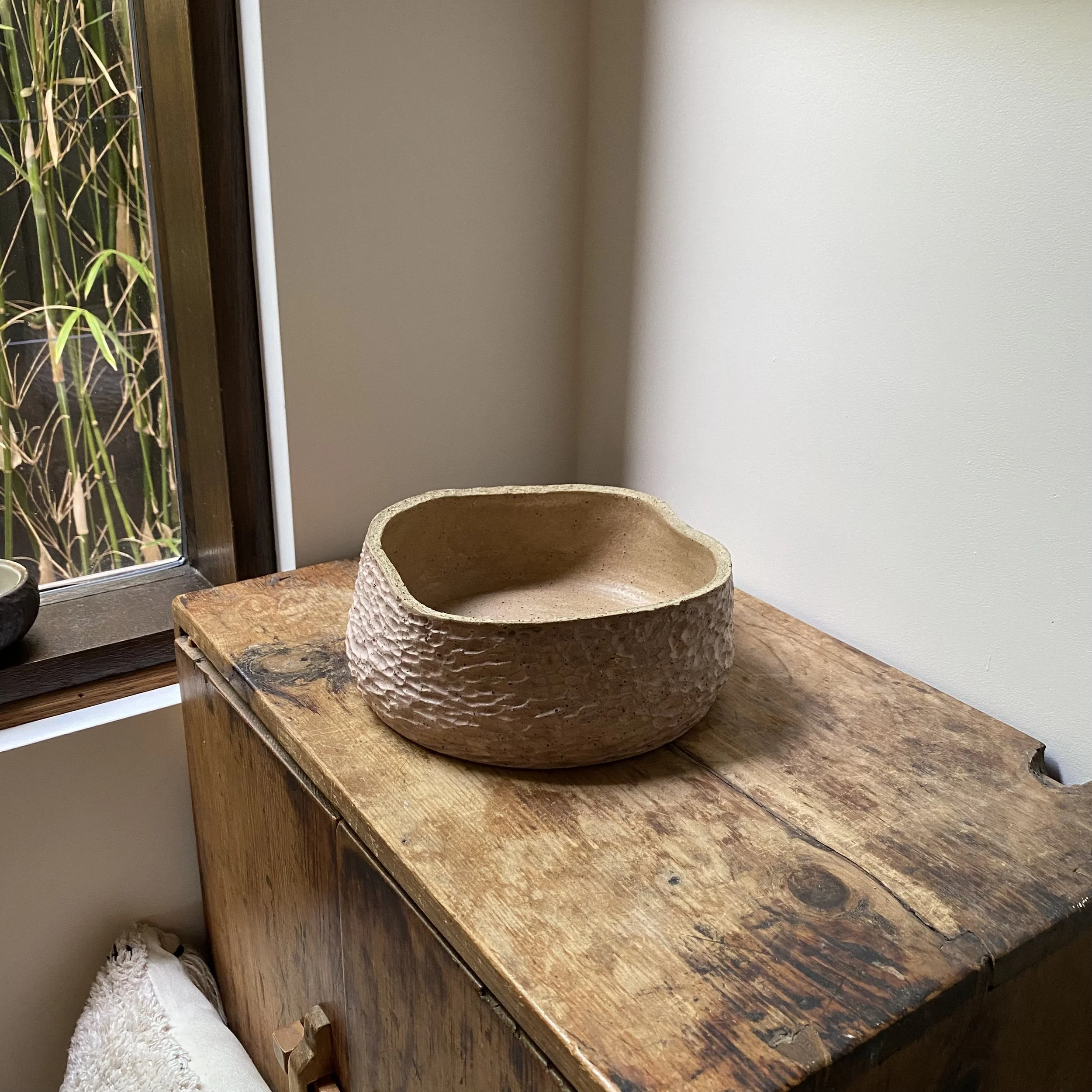 Handmade ceramic Unearthed Blush Bowl