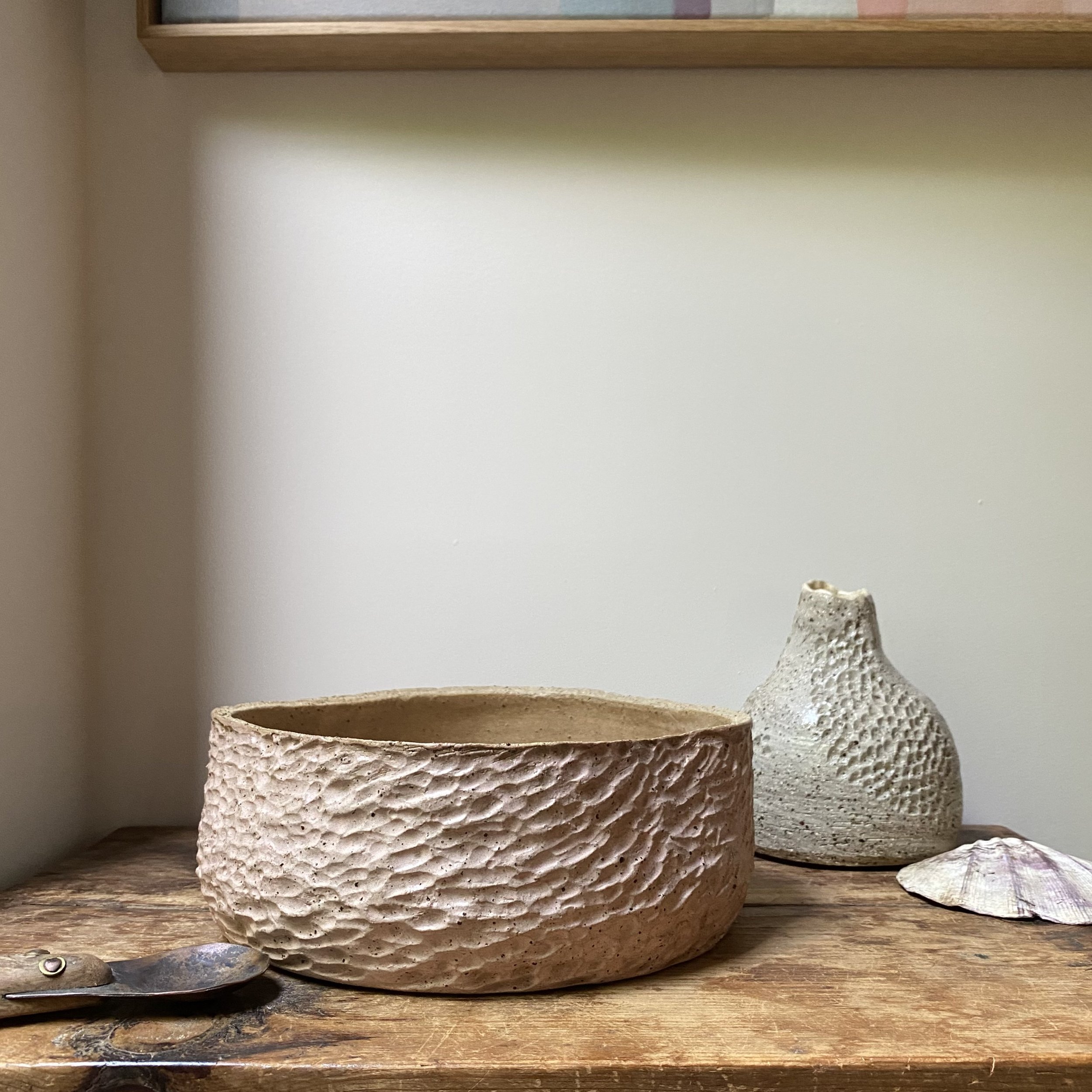 Handmade ceramic Unearthed Blush Bowl