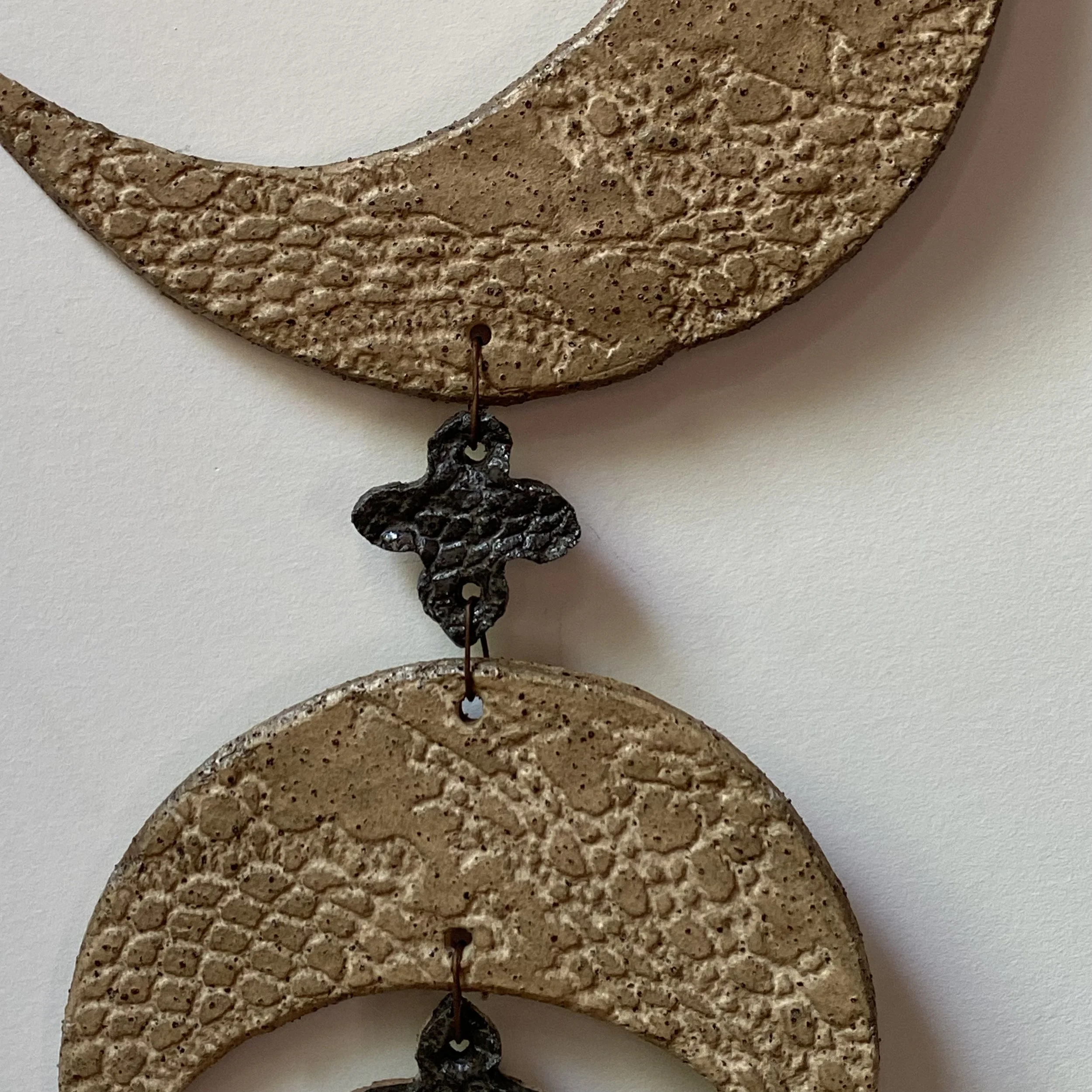 Unearthed Moon Phase Ceramic Wallhanging  - One
