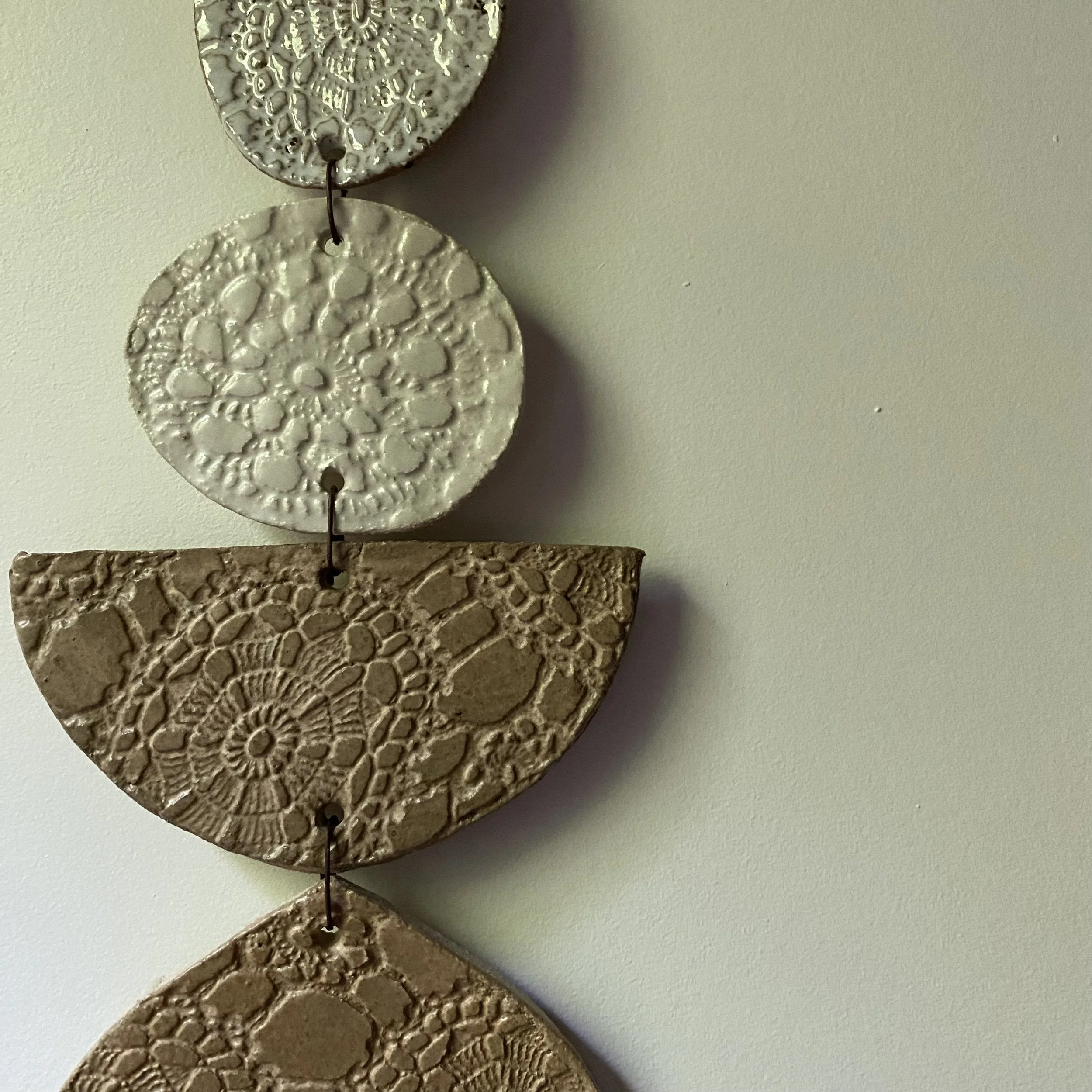 Unearthed Medium Flora Wall Hanging - Natural tones