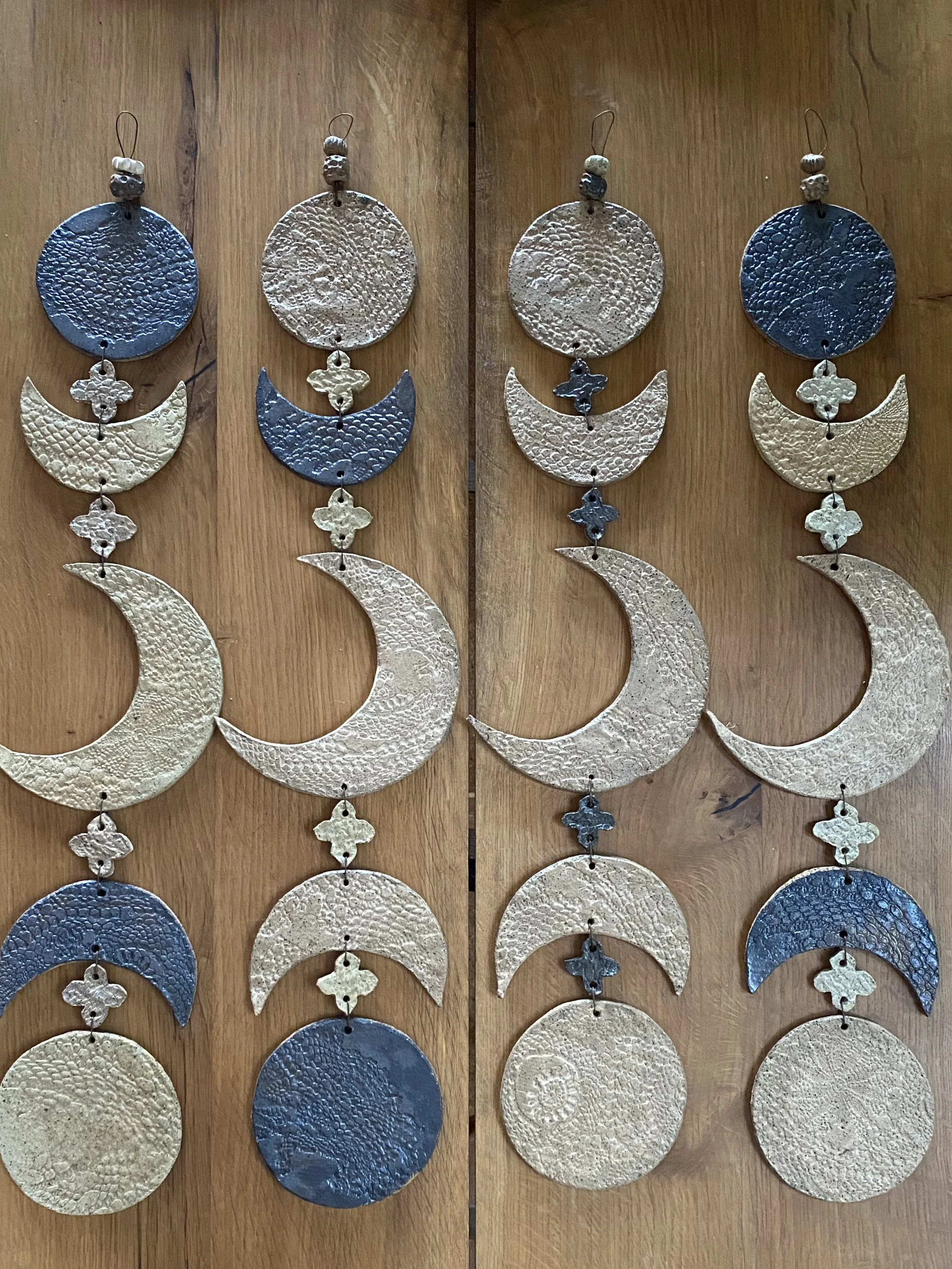 Unearthed Moon Phase Ceramic Wallhanging - Seven