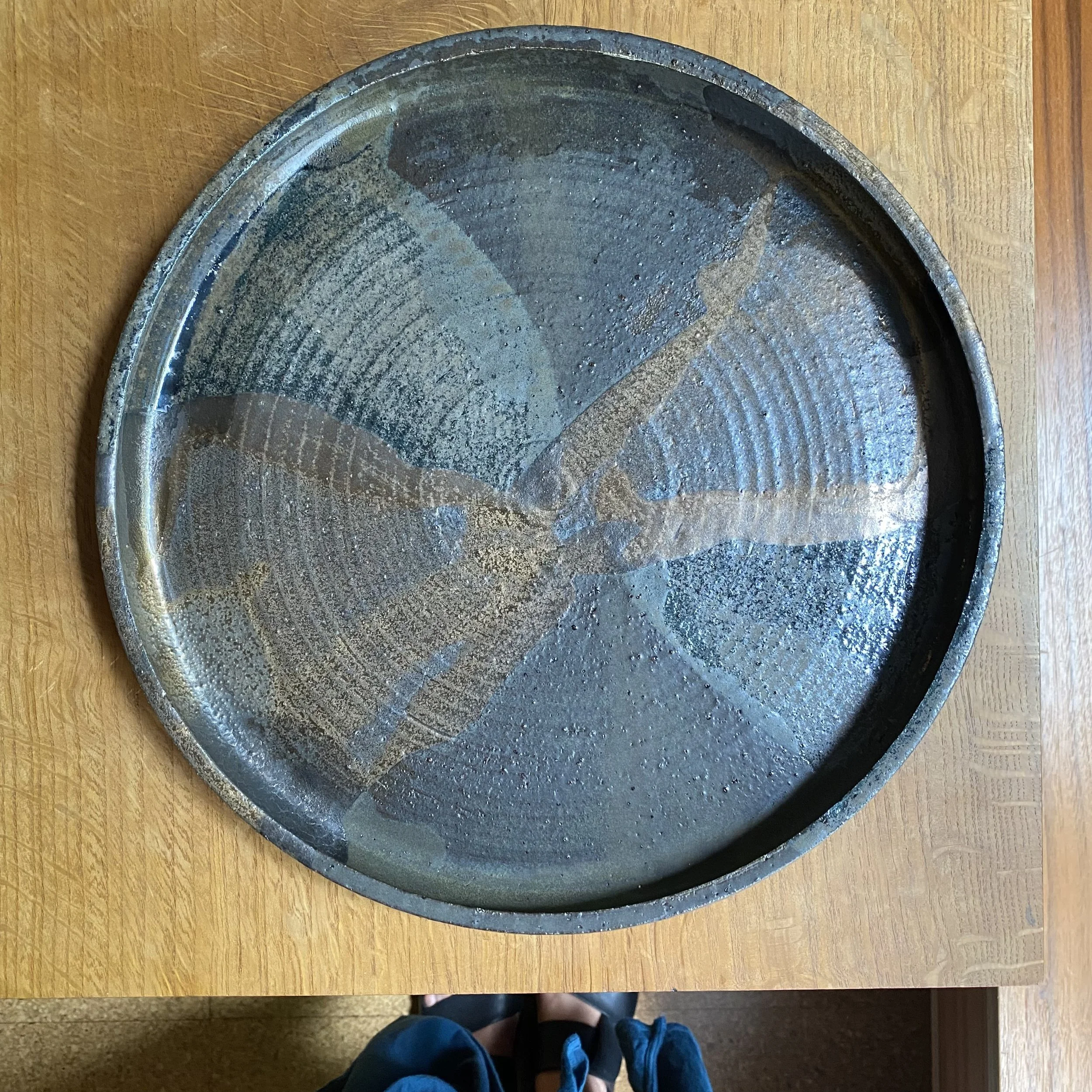 Unearthed handmade ceramics Dusk platter