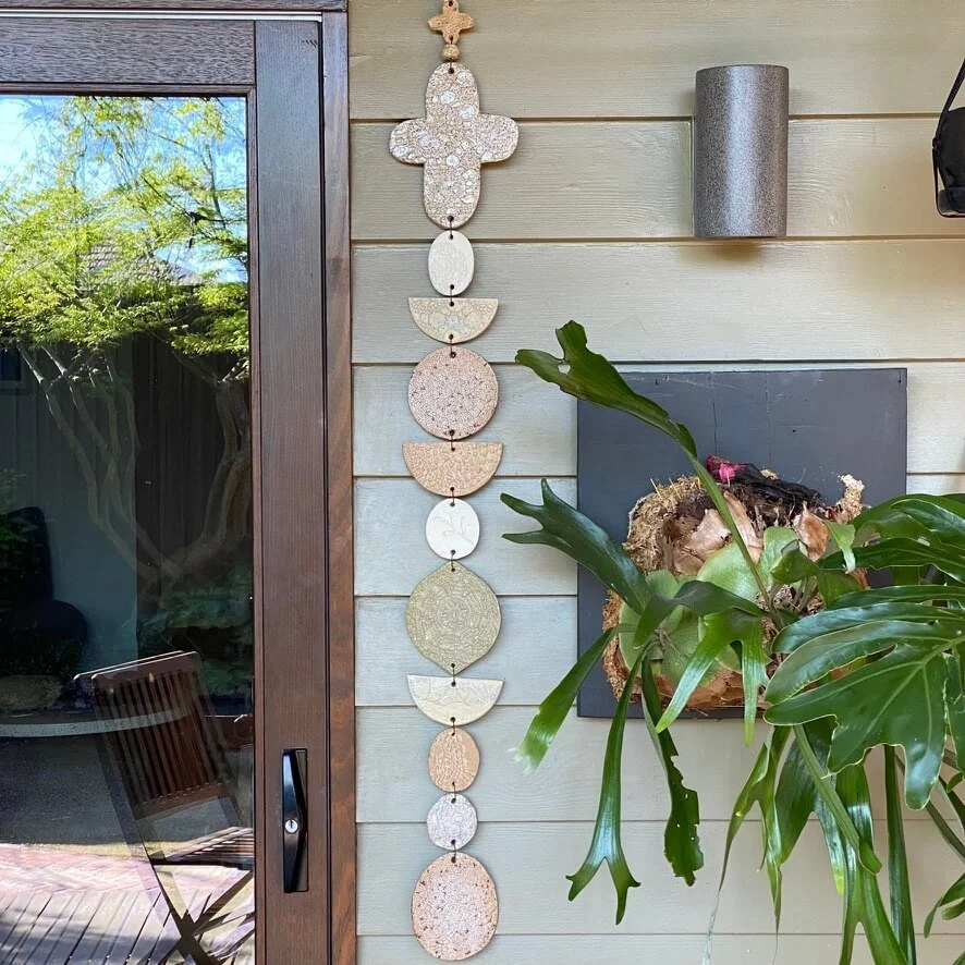 Unearthed XL Flora Wall Hanging - Earthy tones