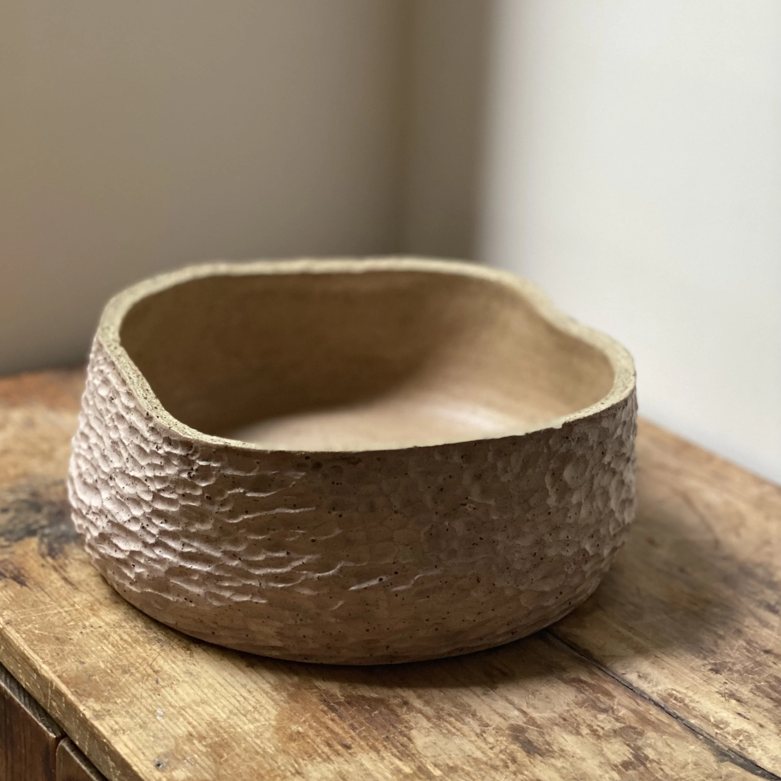 Handmade ceramic Unearthed Blush Bowl