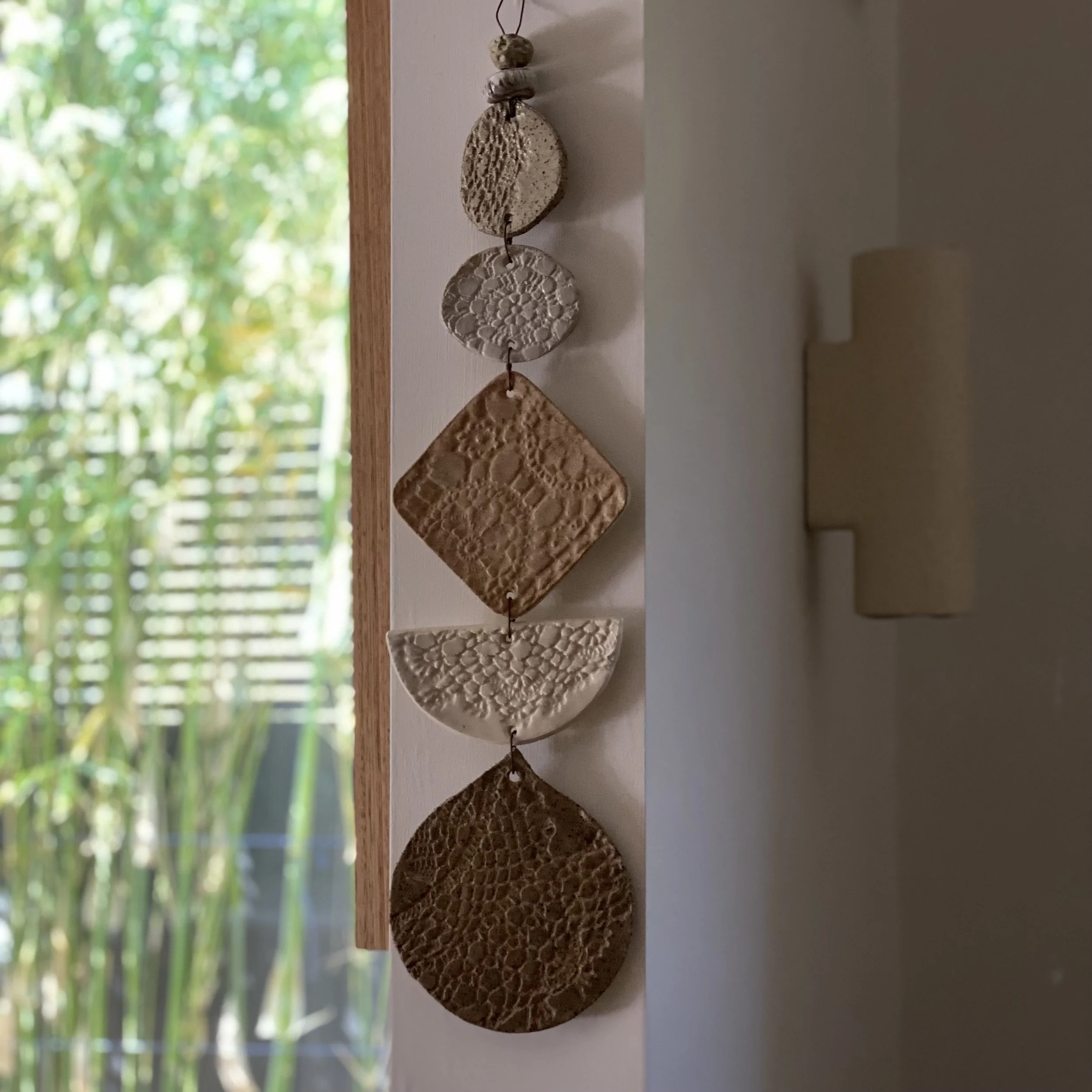 Unearthed botanical Ceramic Wallhanging - medium size