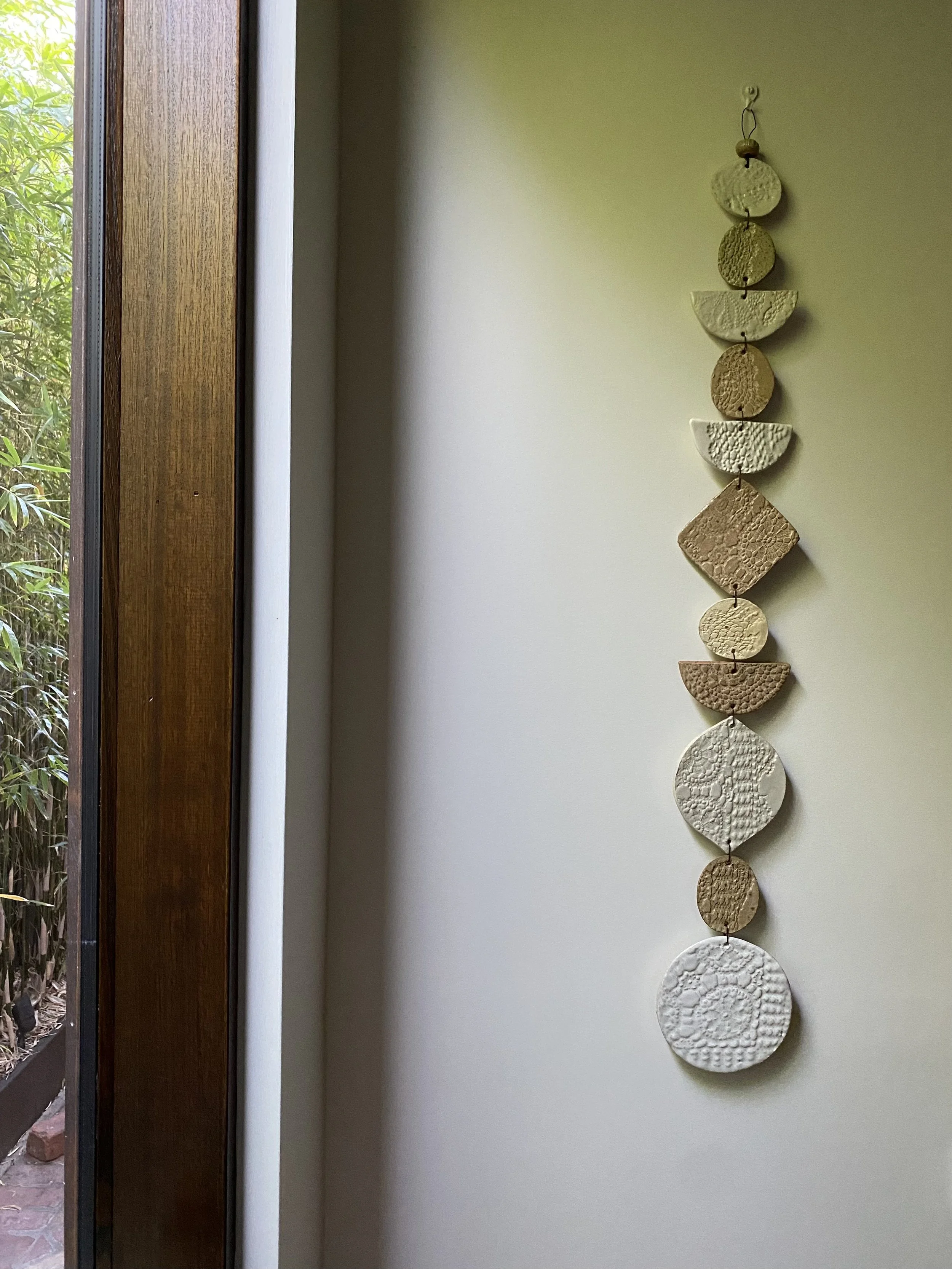 Unearthed Flora Wall Hanging - Ash and Umber glaze (