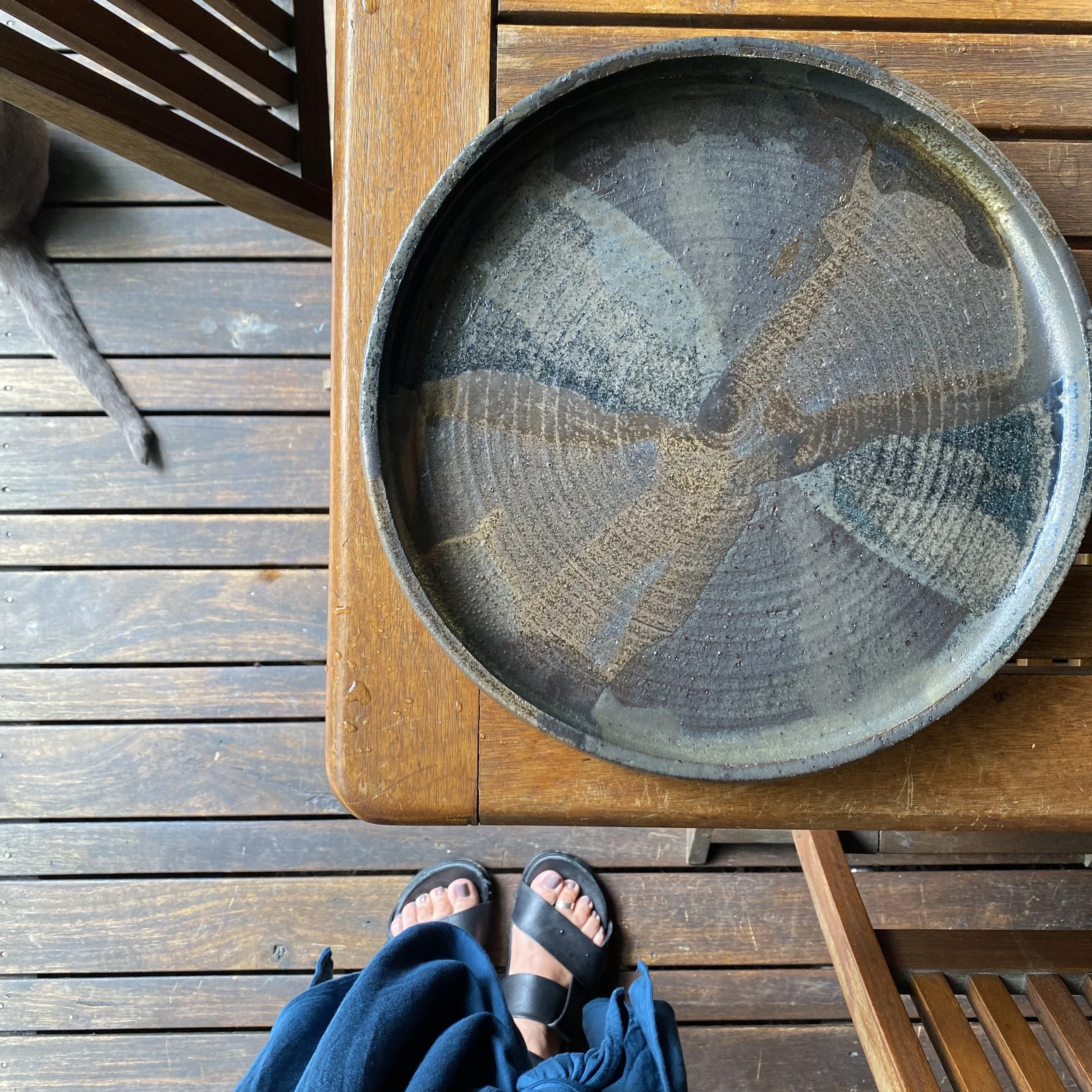 Unearthed handmade ceramics Dusk platter