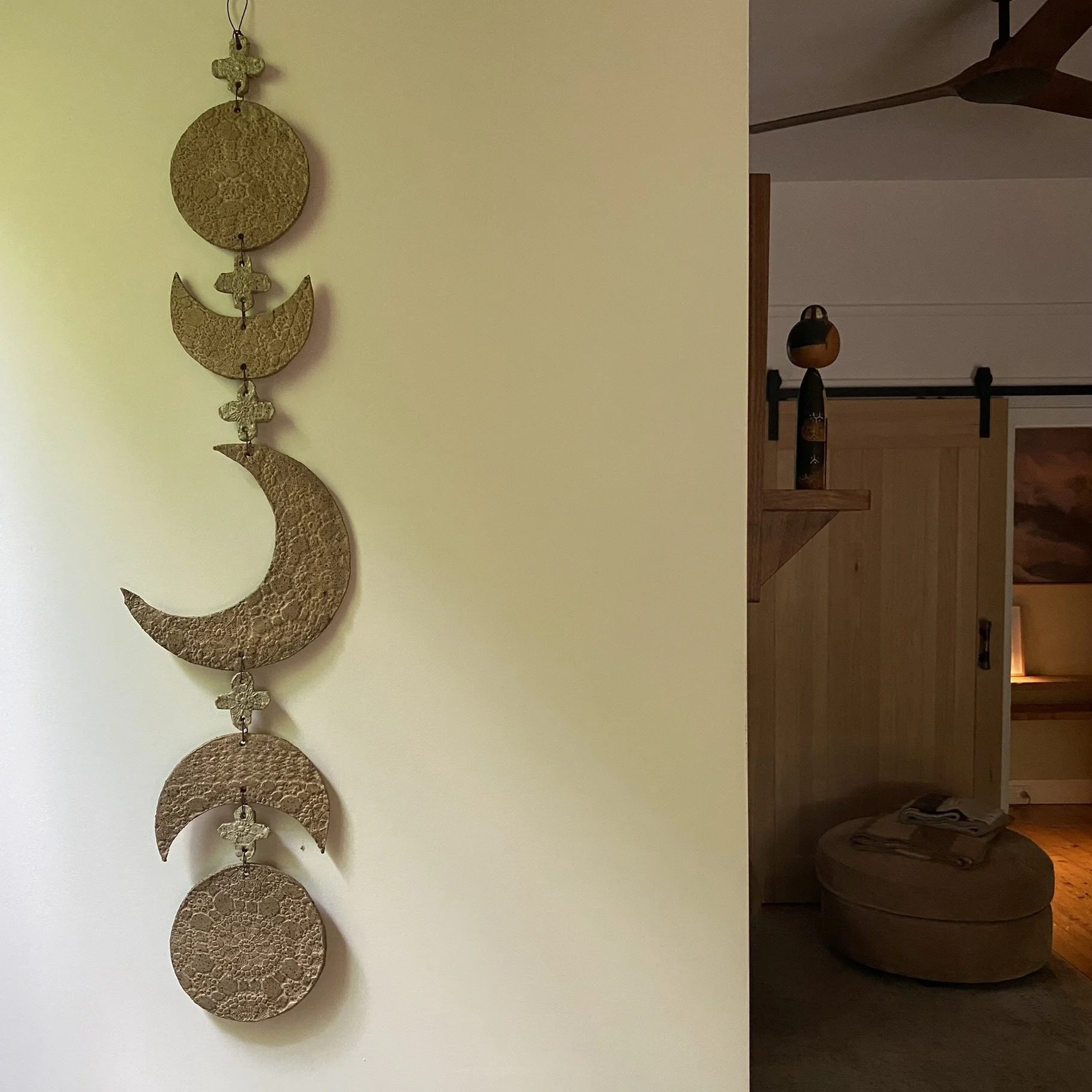 Unearthed Moon Phase Ceramic Wallhanging