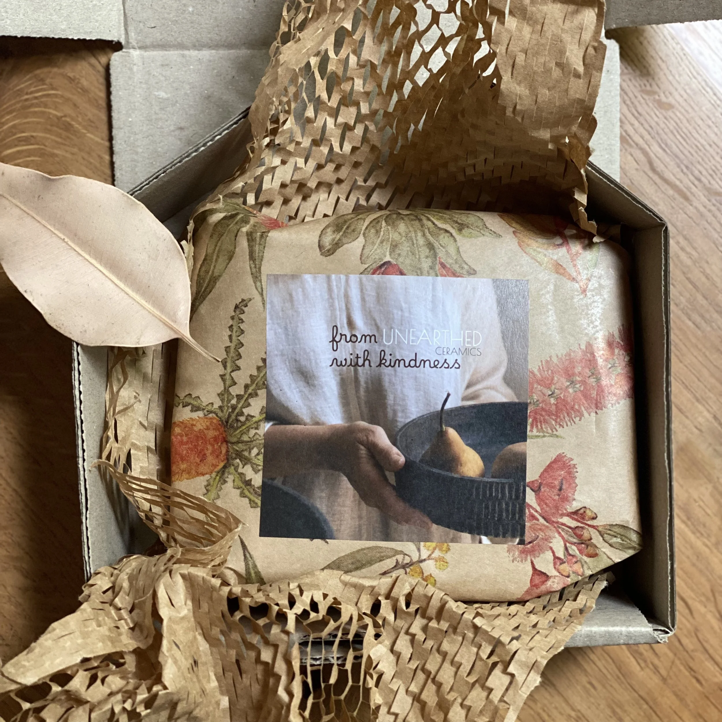 Unearthed packaging for incense burner