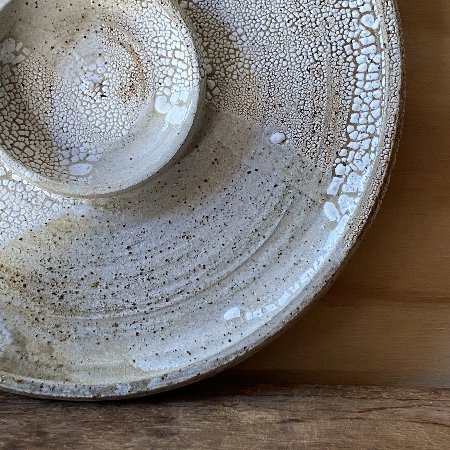 Unearthed terrafirma dumpling platter handmade pottery