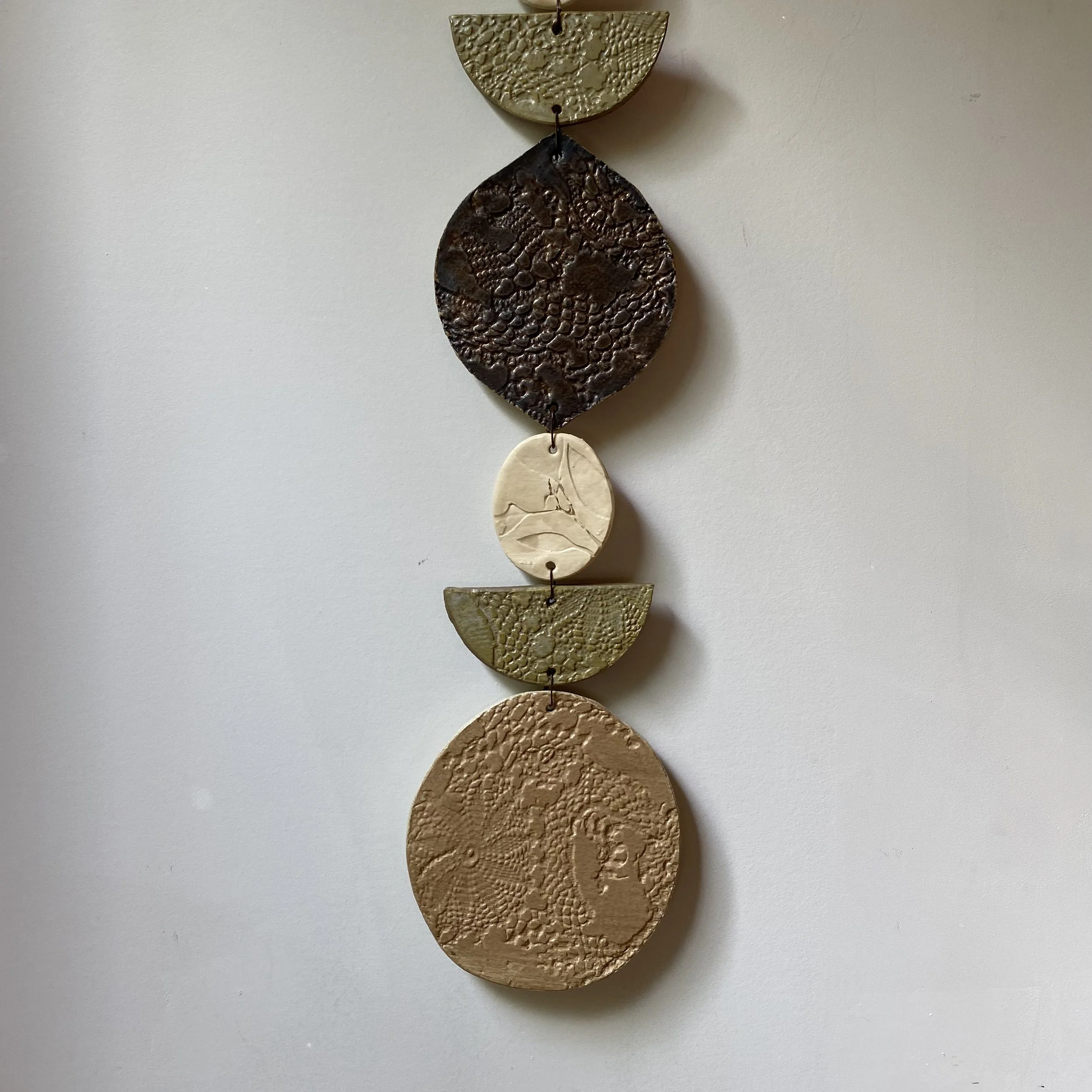 Unearthed Medium Flora Wall Hanging - Earthy Bronze Eucalyptus tones