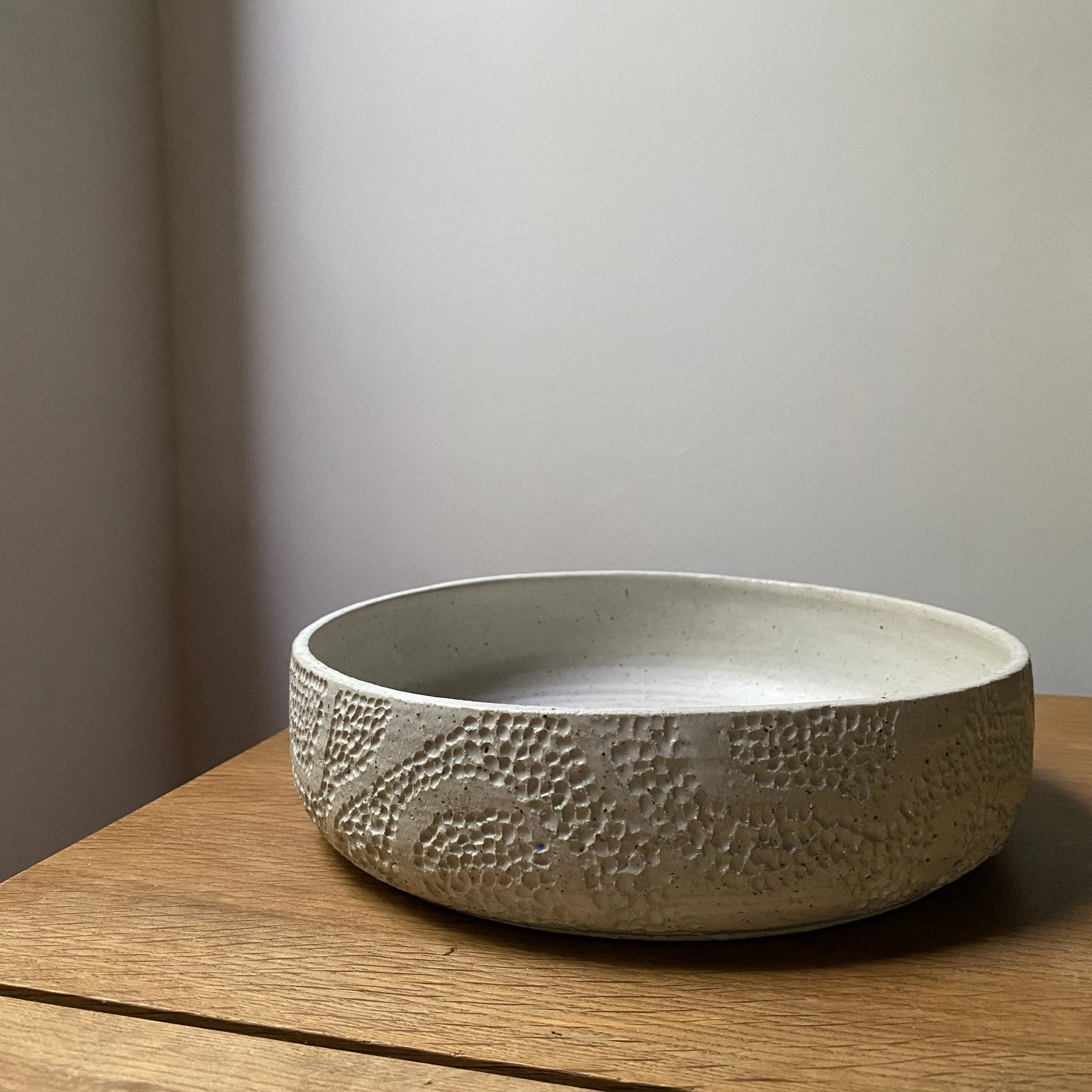 Unearthed handmade ceramic Topography bowl