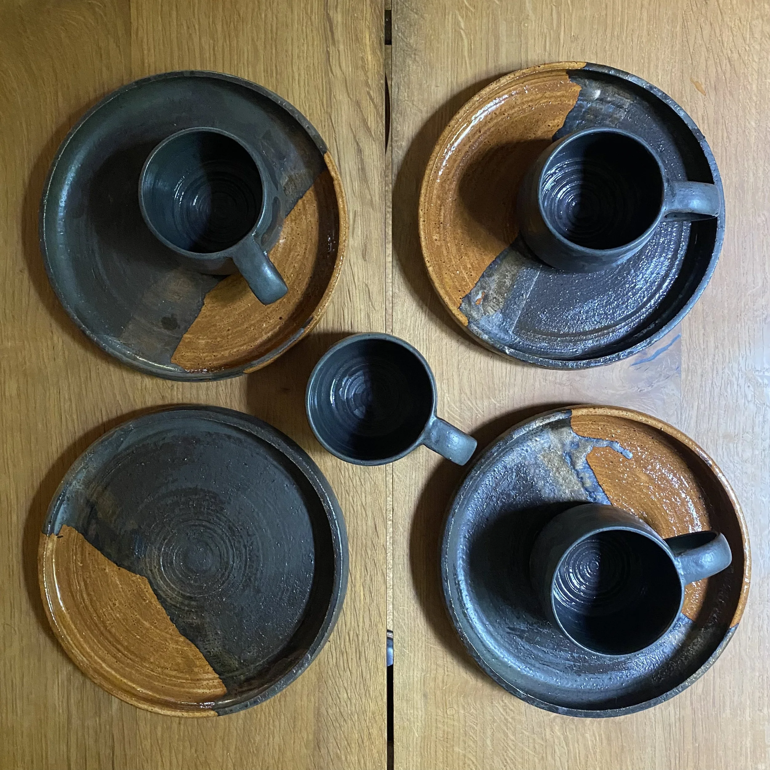 Burnt Country Breakfast Set ceramics